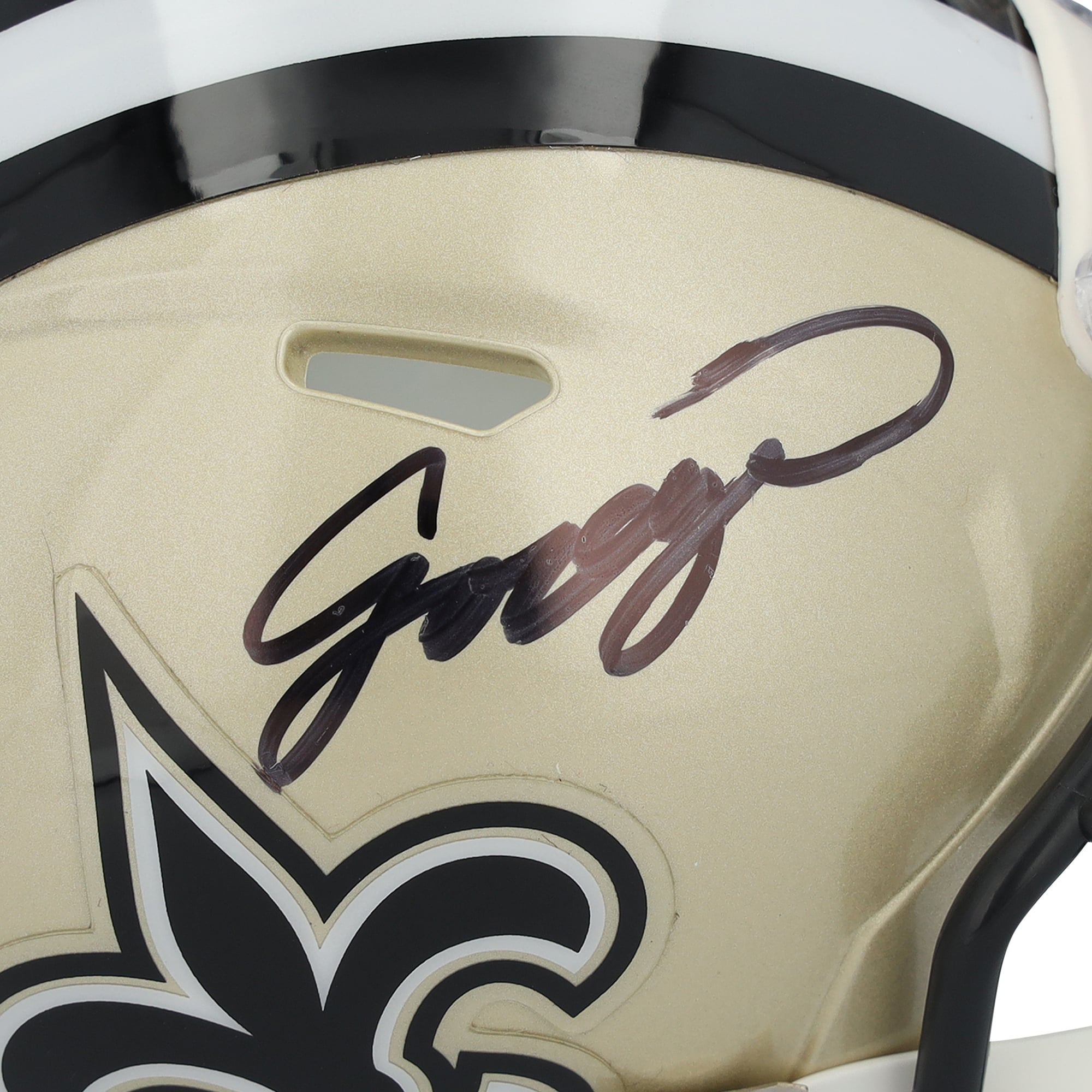 Jordyn Tyson New Orleans Saints Autographed Riddell Speed Mini Helmet