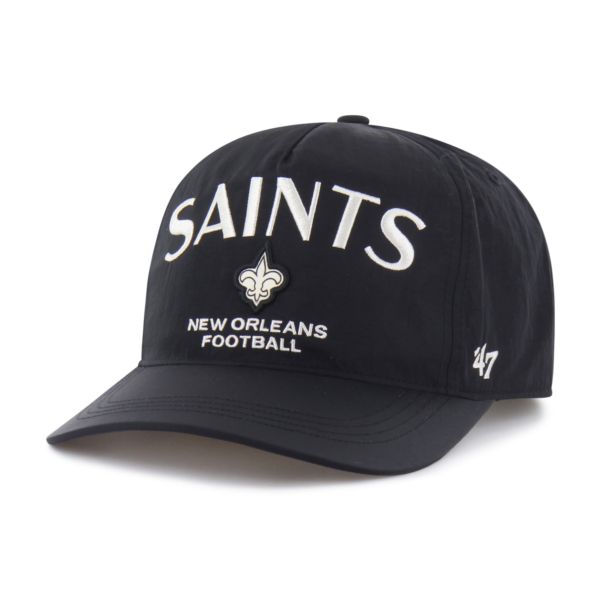 Casquette ajustable Modernia Hitch noire pour homme, modèle 47 des Saints de la Nouvelle-Orléans