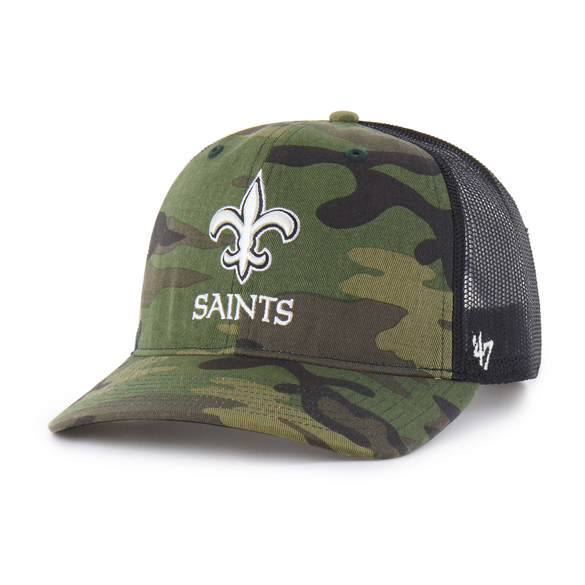 Men's '47 Camo New Orleans Saints Trucker Adjustable Hat