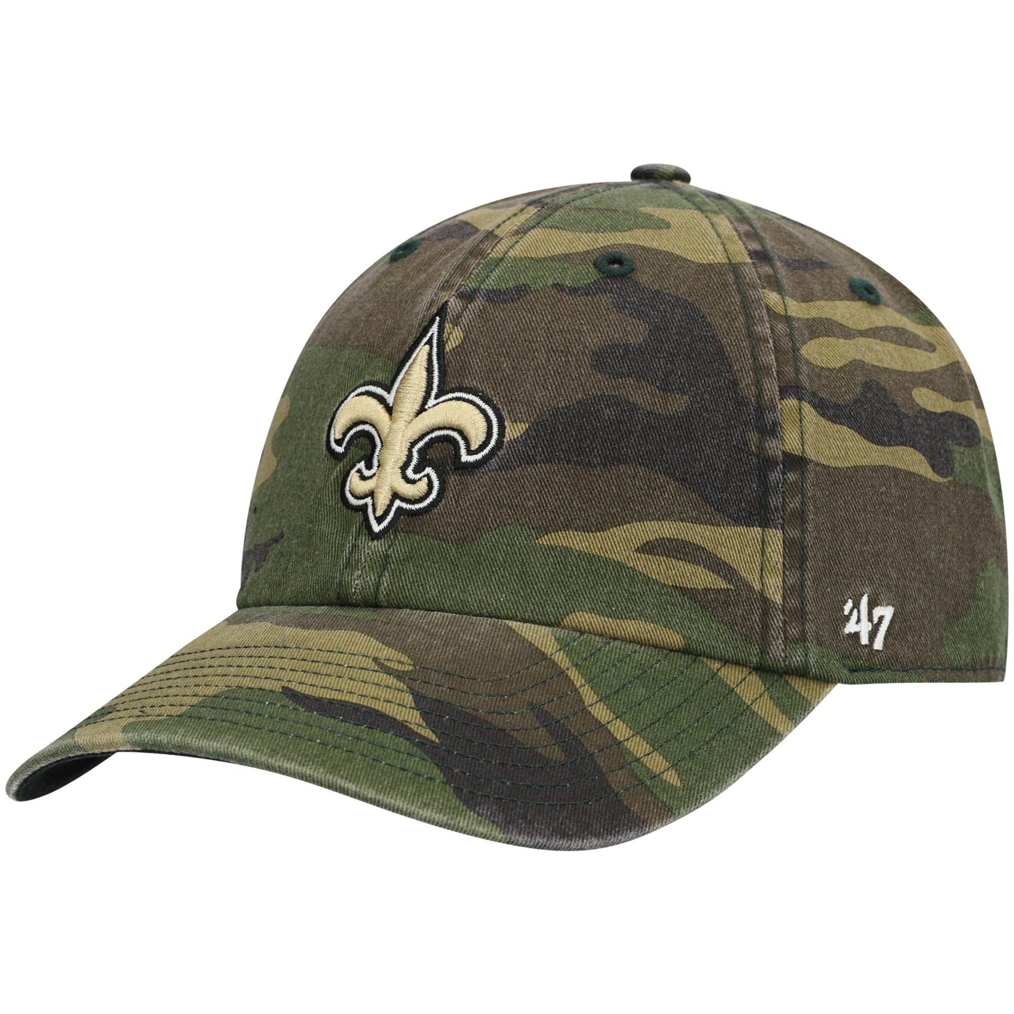 Casquette ajustable pour homme '47 Camo New Orleans Saints Woodland Clean Up