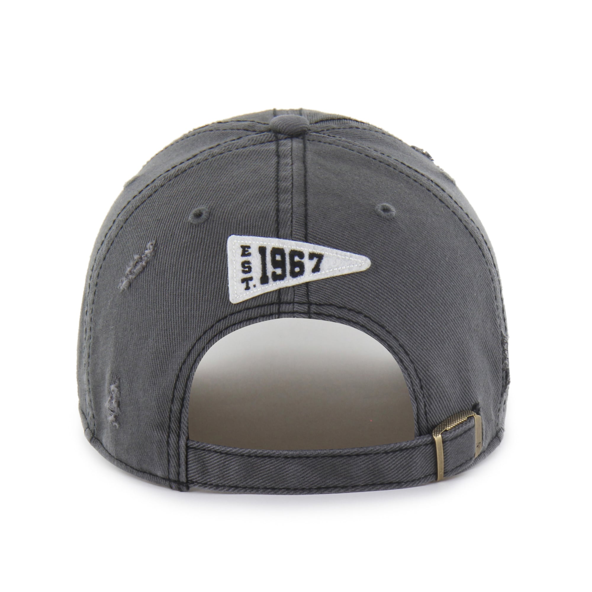 Casquette ajustable Seymoore Clean Up pour homme, couleur anthracite, modèle 47 des Saints de la Nouvelle-Orléans.