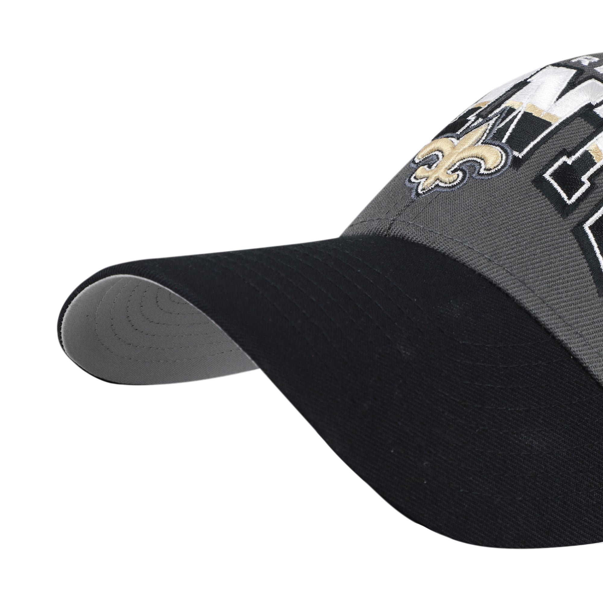 Casquette ajustable pour homme '47 Charcoal New Orleans Saints Split Block MVP