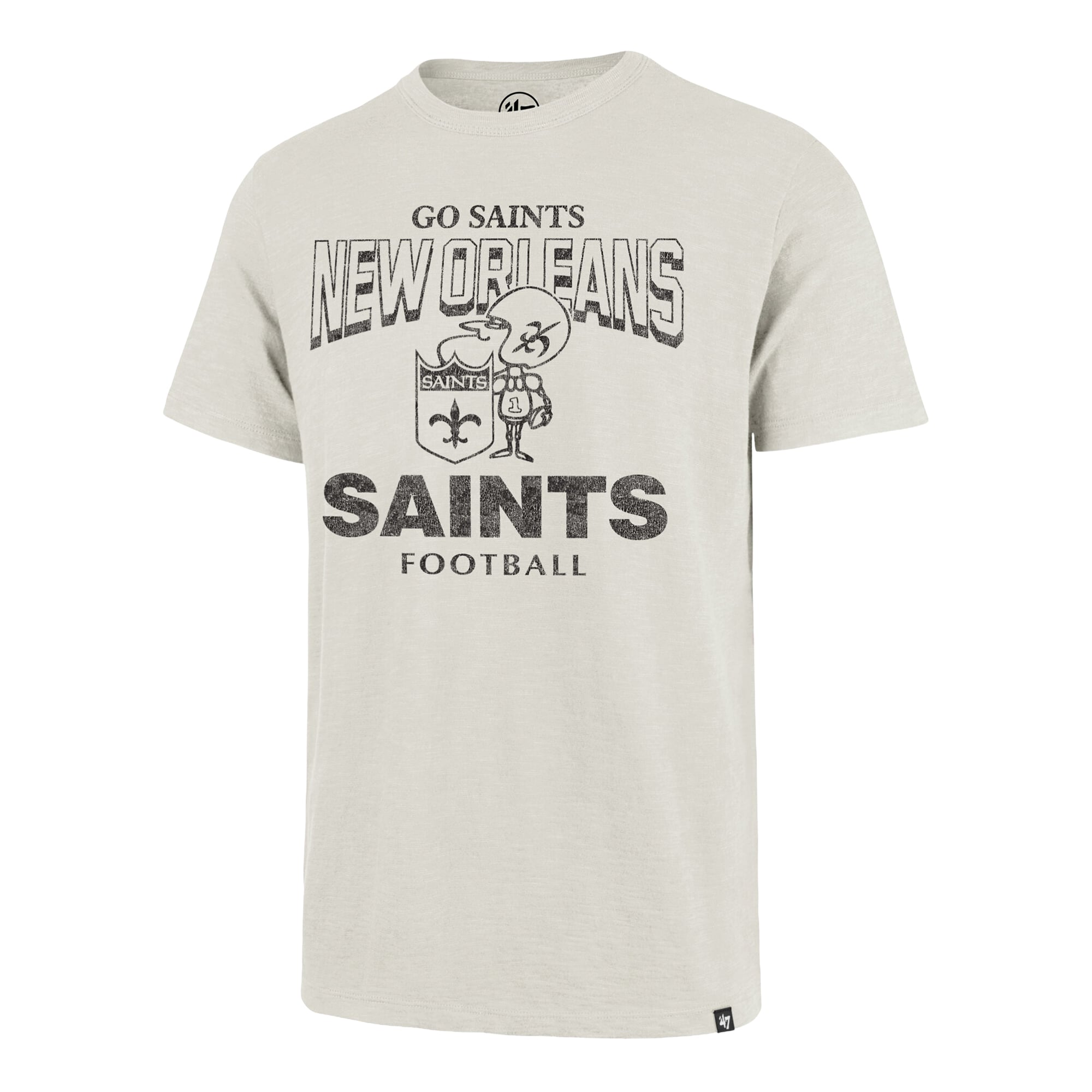 T-shirt homme '47 Natural New Orleans Saints Head On Scrum Slub