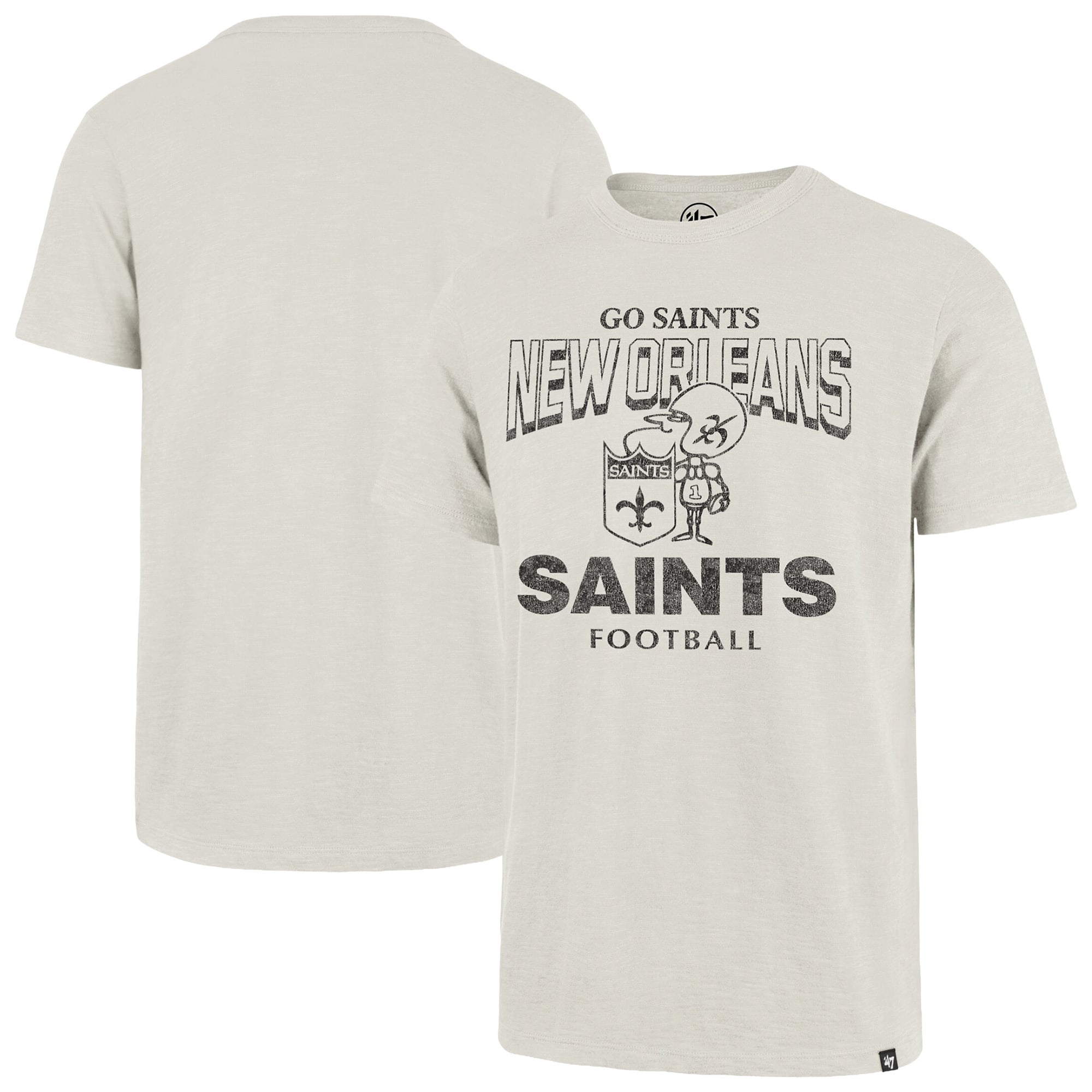 T-shirt homme '47 Natural New Orleans Saints Head On Scrum Slub