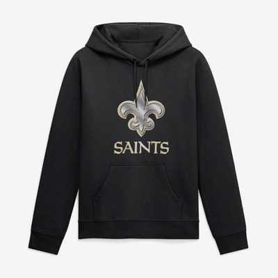 New Orleans Saints Big & Tall Forged Mascot Hoodie - Black