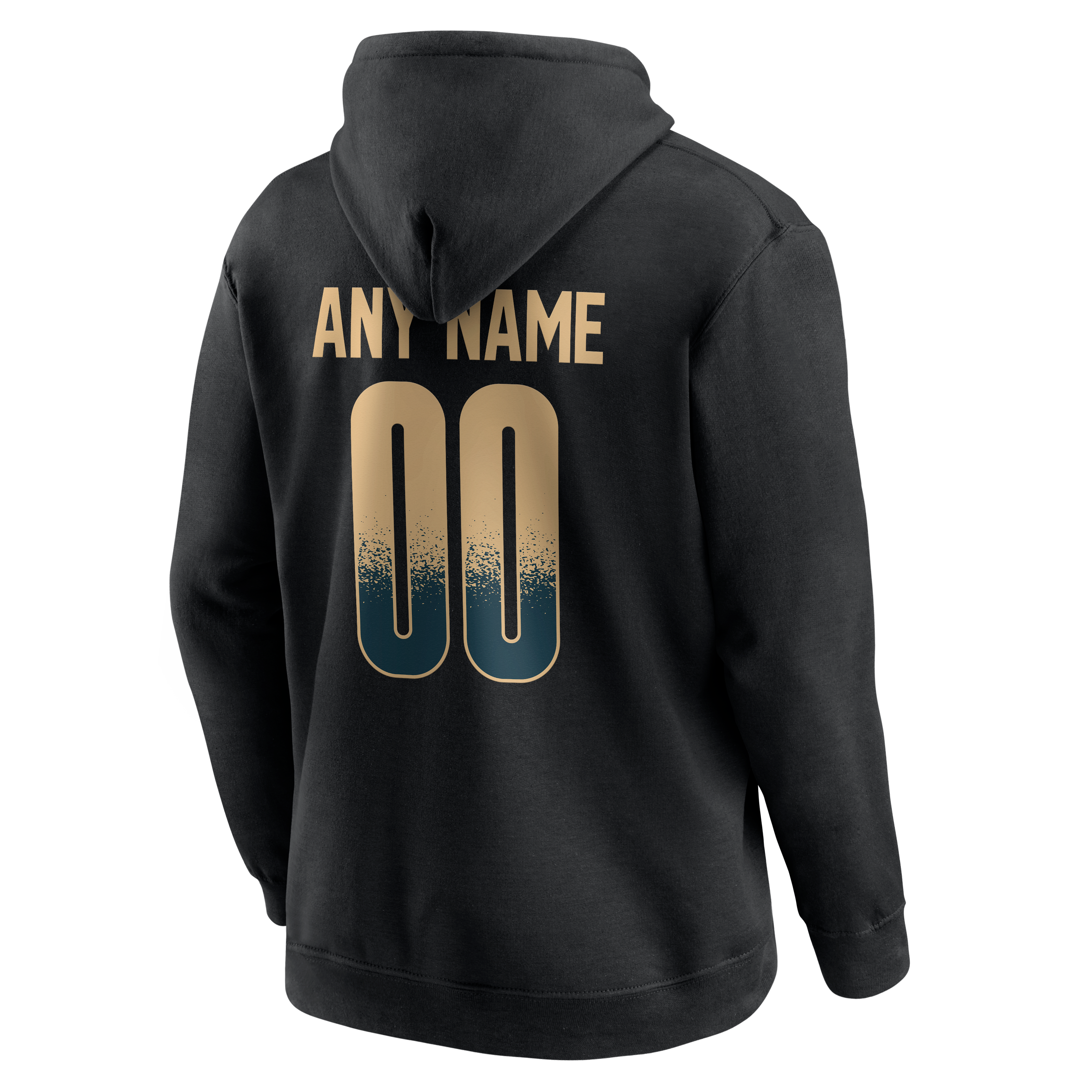 Men's Black New Orleans Saints Home Field Pop Personalized Name & Number Hoodie