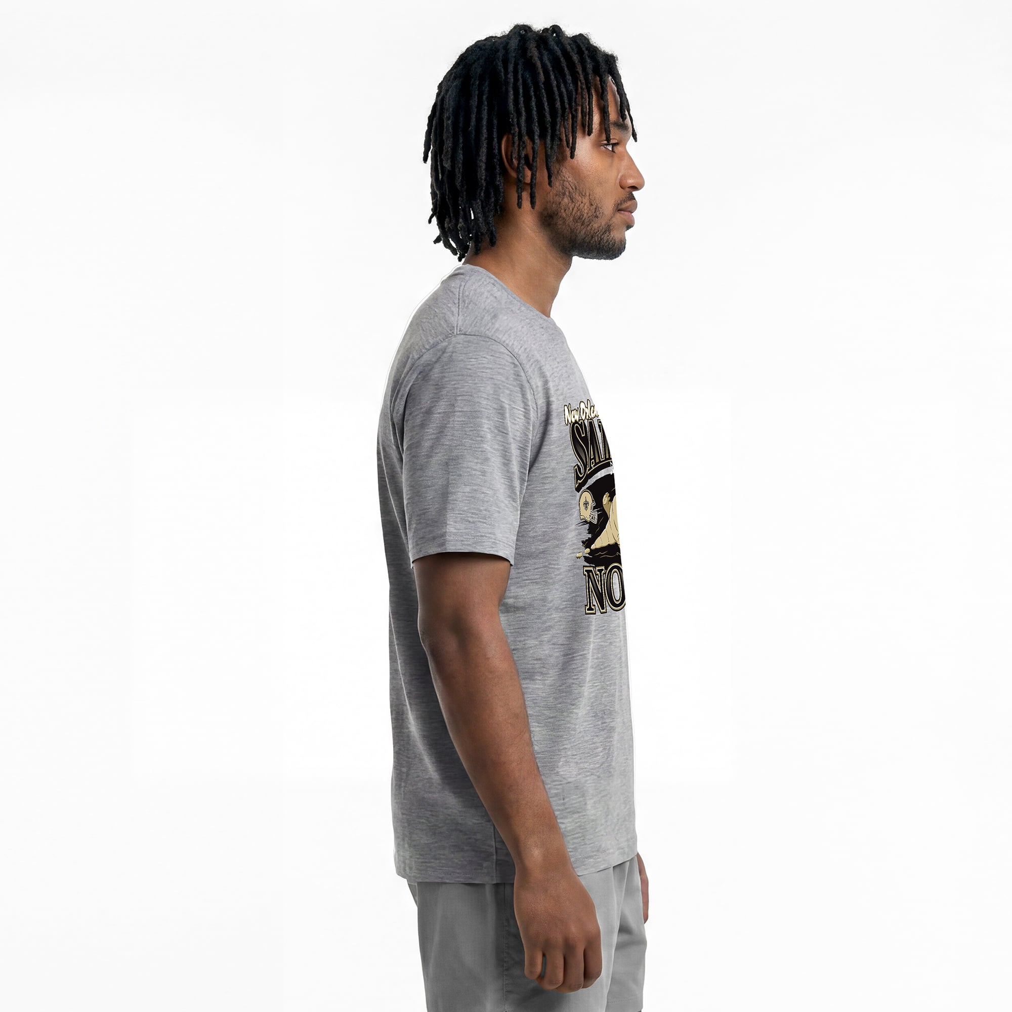 T-shirt homme Disney x Champion gris New Orleans Saints Louis All-Star