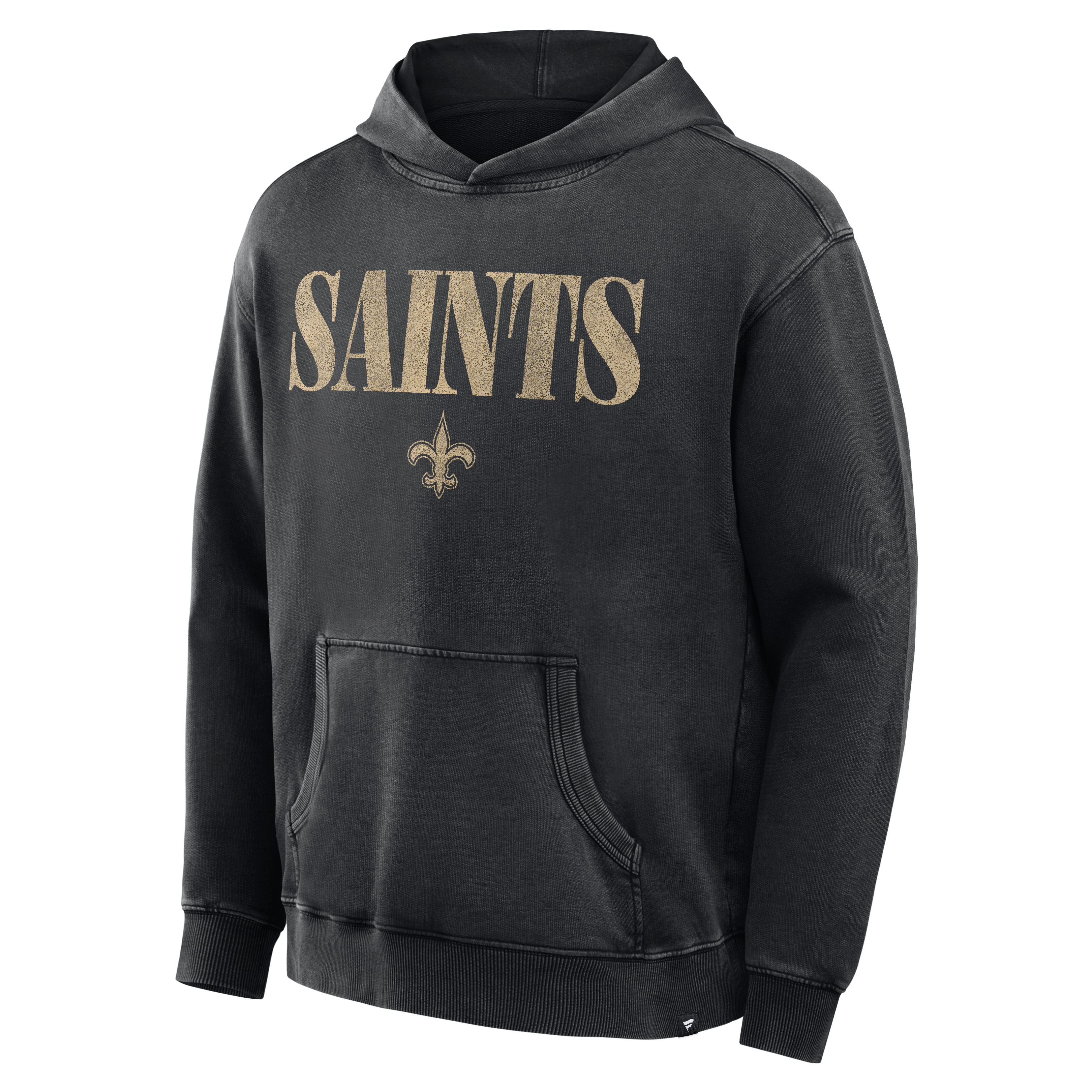 Men's Fanatics Black New Orleans Saints Relaxed Intense Rivalry French Terry Hoodie