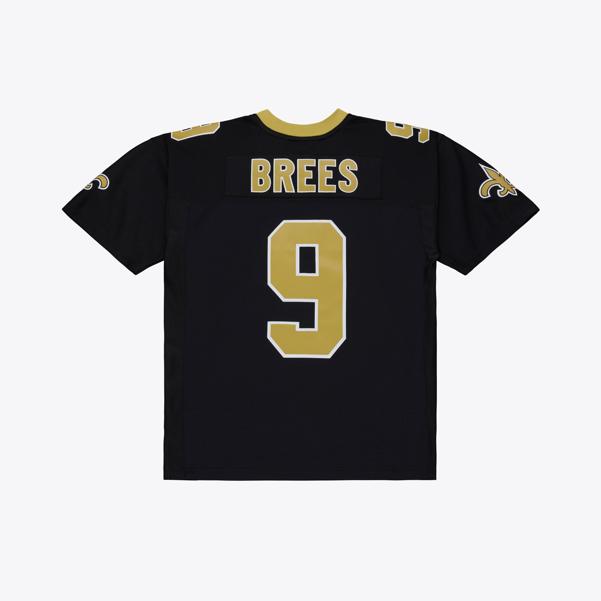 Maillot Mitchell & Ness Drew Brees noir New Orleans Saints, grandes tailles, édition 2009, joueur retraité