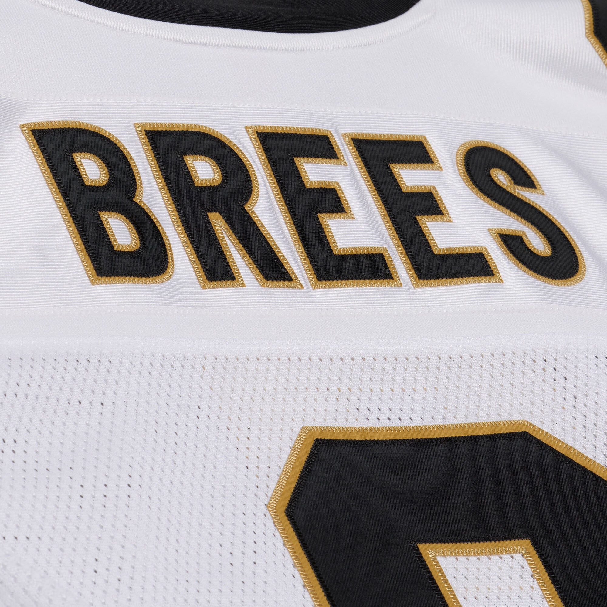 Maillot authentique Mitchell & Ness Drew Brees blanc des Saints de la Nouvelle-Orléans, Super Bowl XLIV, pour homme