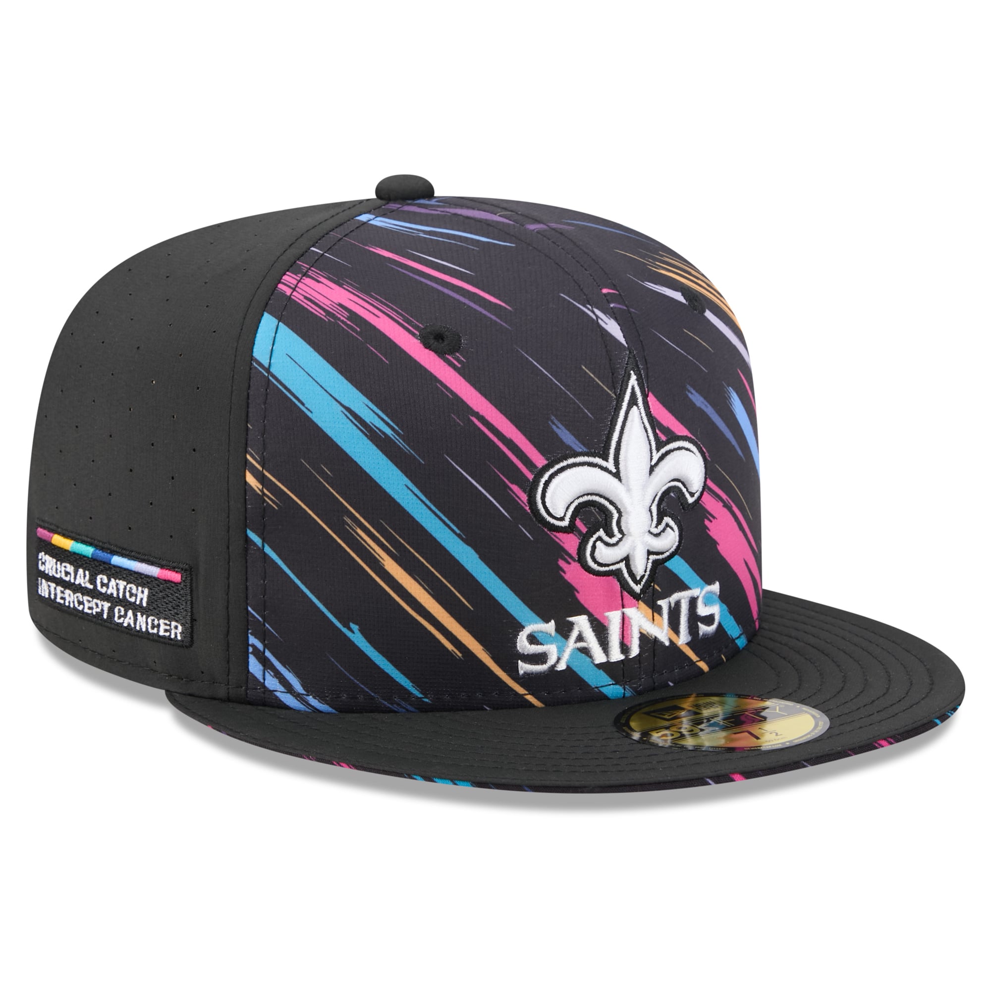 Men's New Era Black Orleans Saints 2026 NFL Crucial Catch 59FIFTY Fitted Hat