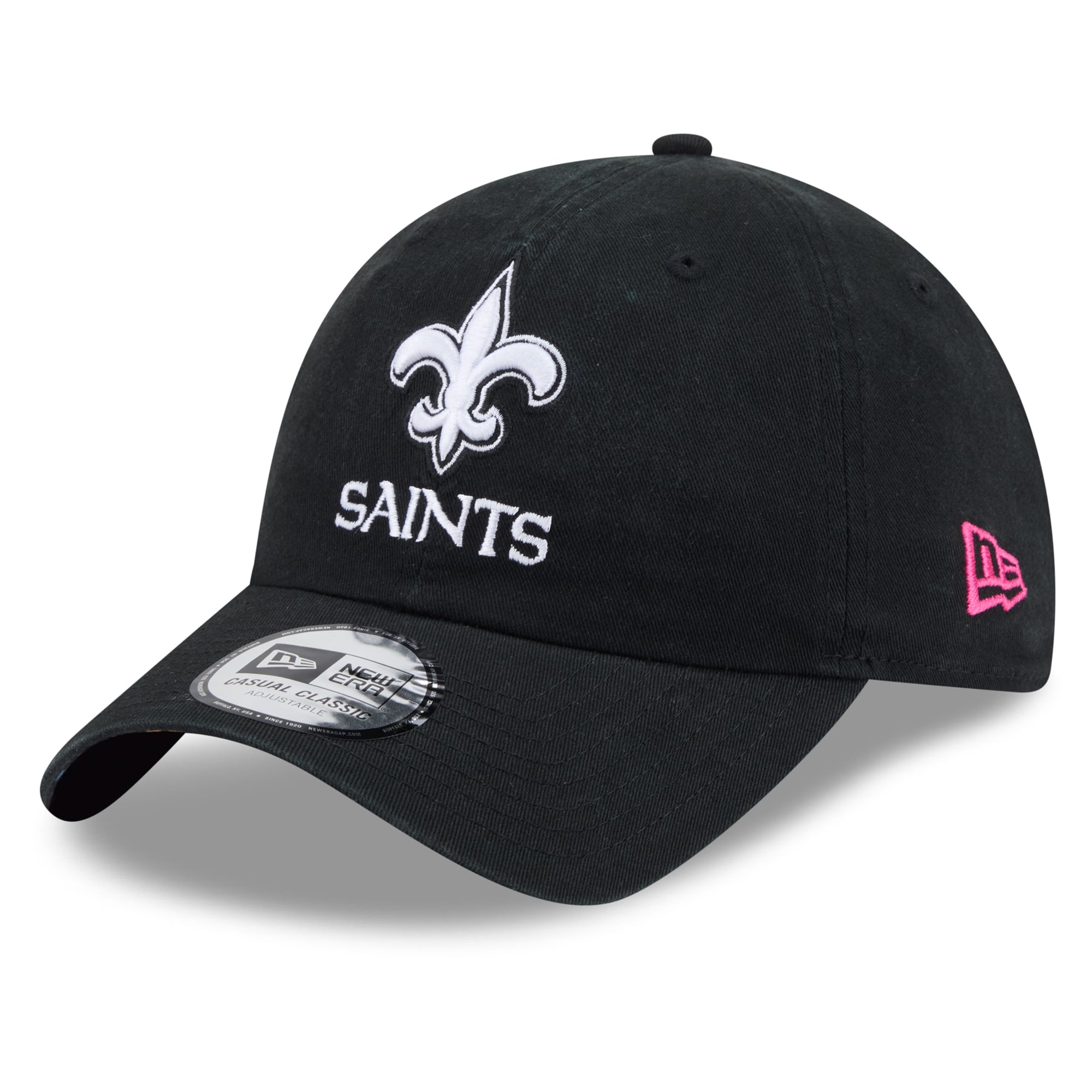 Men's New Era Black New Orleans Saints 2026 NFL Crucial Catch Casual Classic Adjustable Hat
