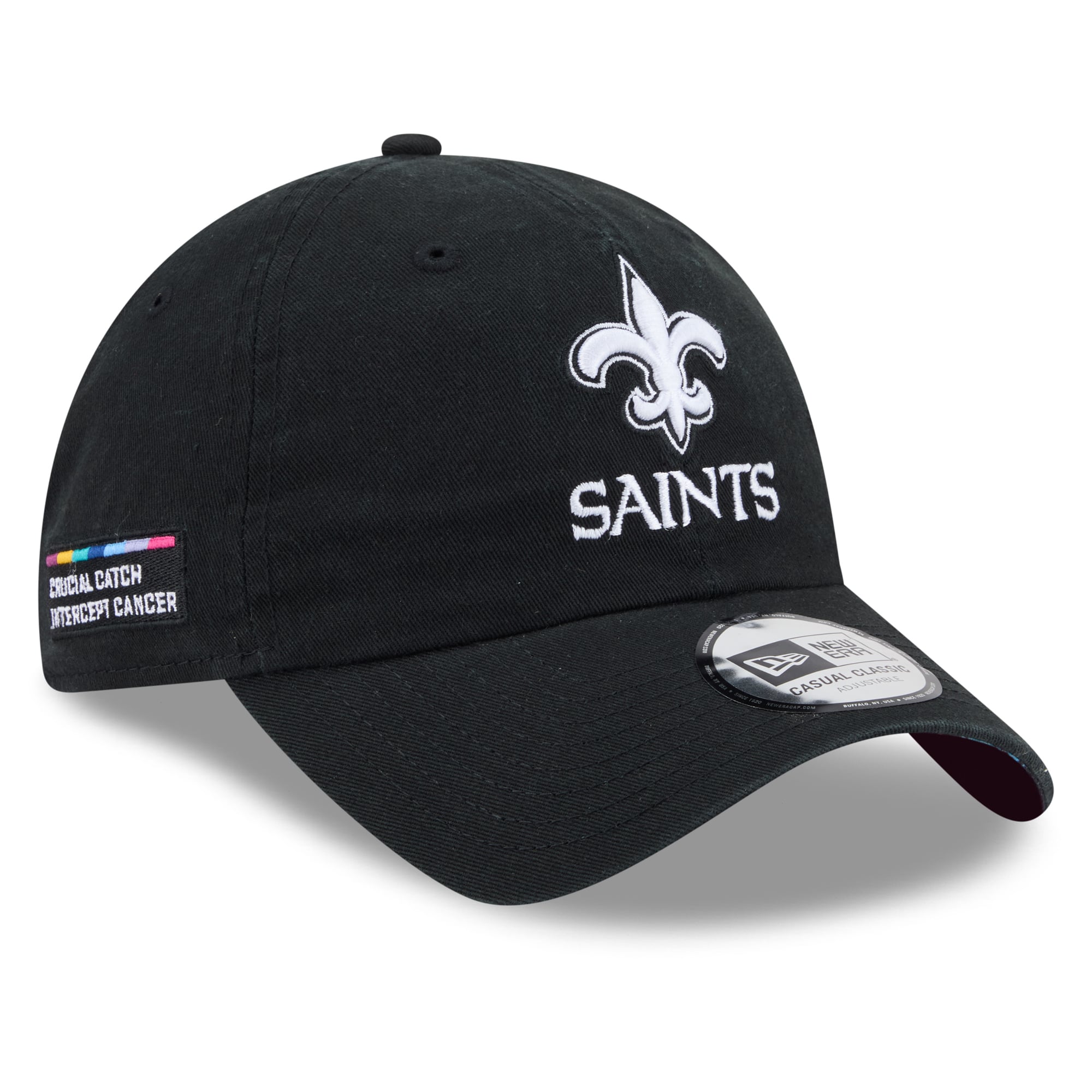 Men's New Era Black New Orleans Saints 2026 NFL Crucial Catch Casual Classic Adjustable Hat