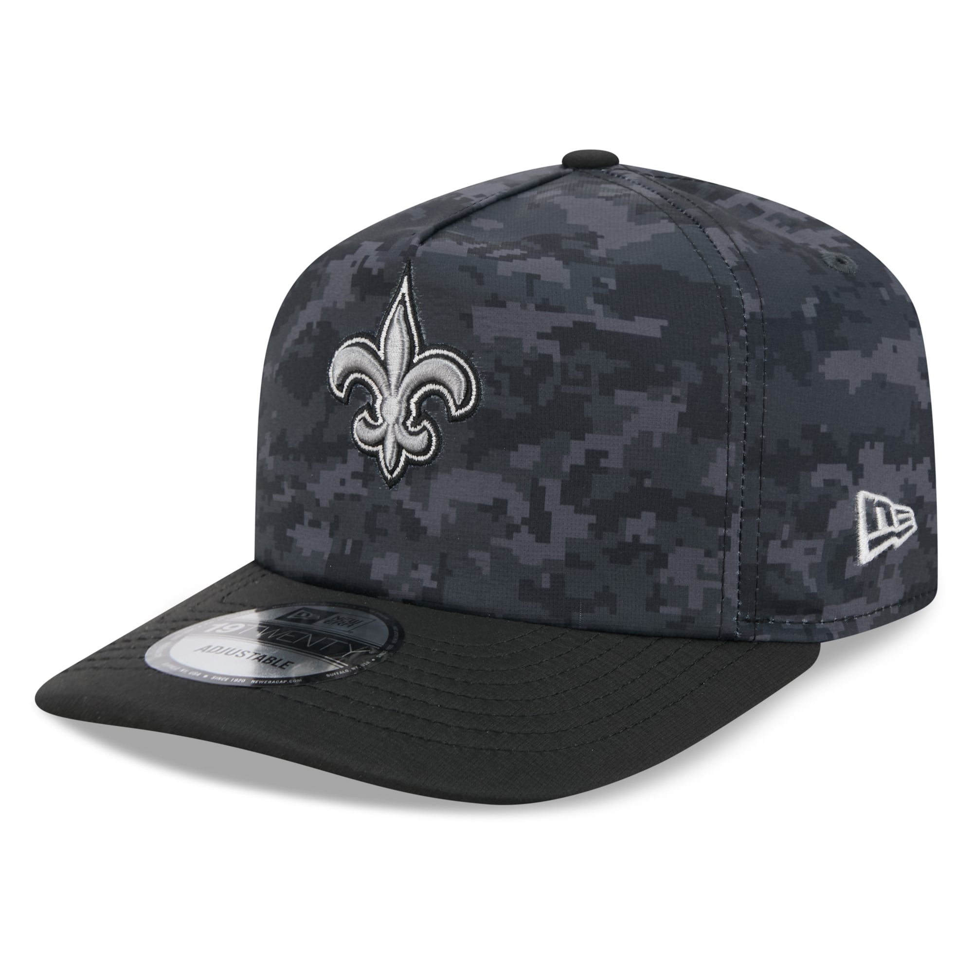 Men's New Era Black New Orleans Saints 2026 Salute To Service 19TWENTY Adjustable Hat