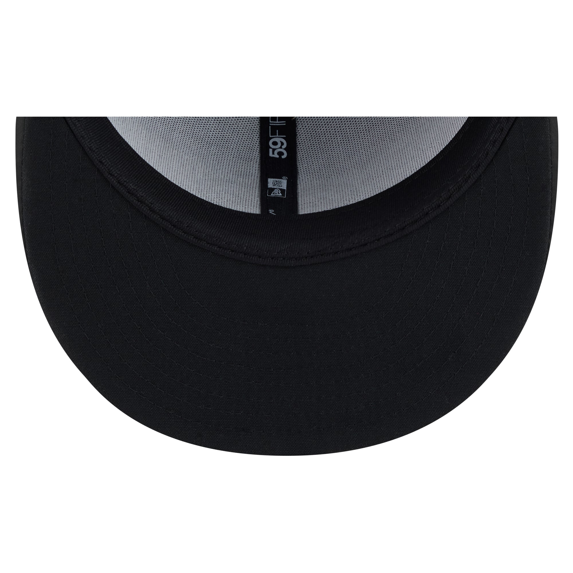 Casquette ajustée New Era noire pour homme, modèle 59FIFTY, édition spéciale Orleans Saints 2026 « Salute To Service ».