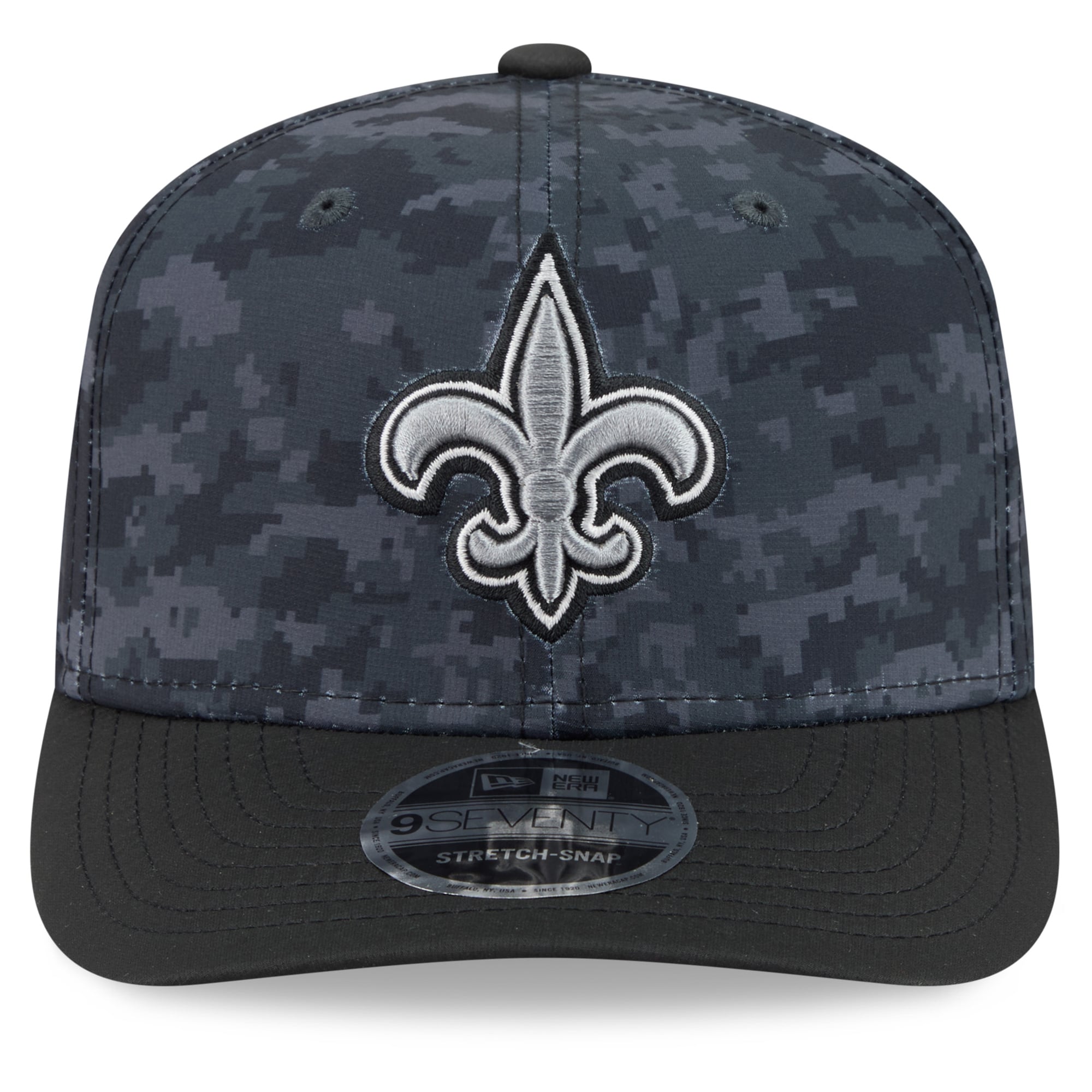 Men's New Era Black New Orleans Saints 2026 Salute To Service 9SEVENTY Adjustable Hat