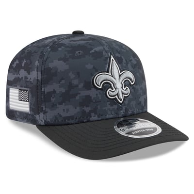 New Orleans Saints New Era 2026 Salute To Service 9SEVENTY Adjustable Hat - Black