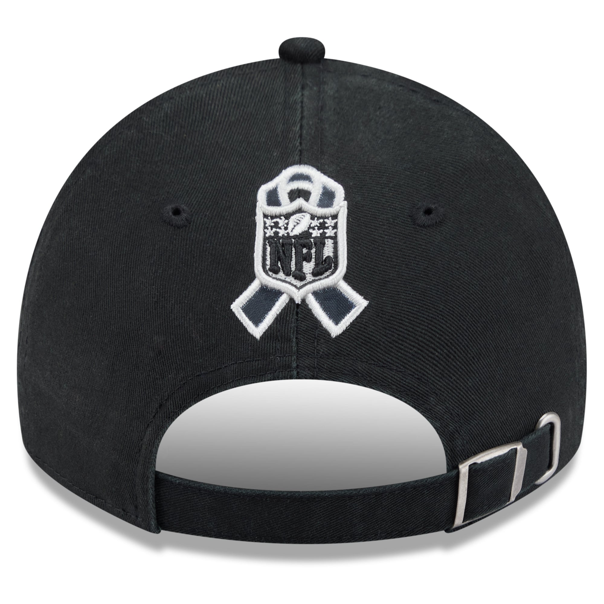 Casquette New Era noire pour homme, modèle New Orleans Saints 2026 Salute To Service, style classique décontracté et ajustable