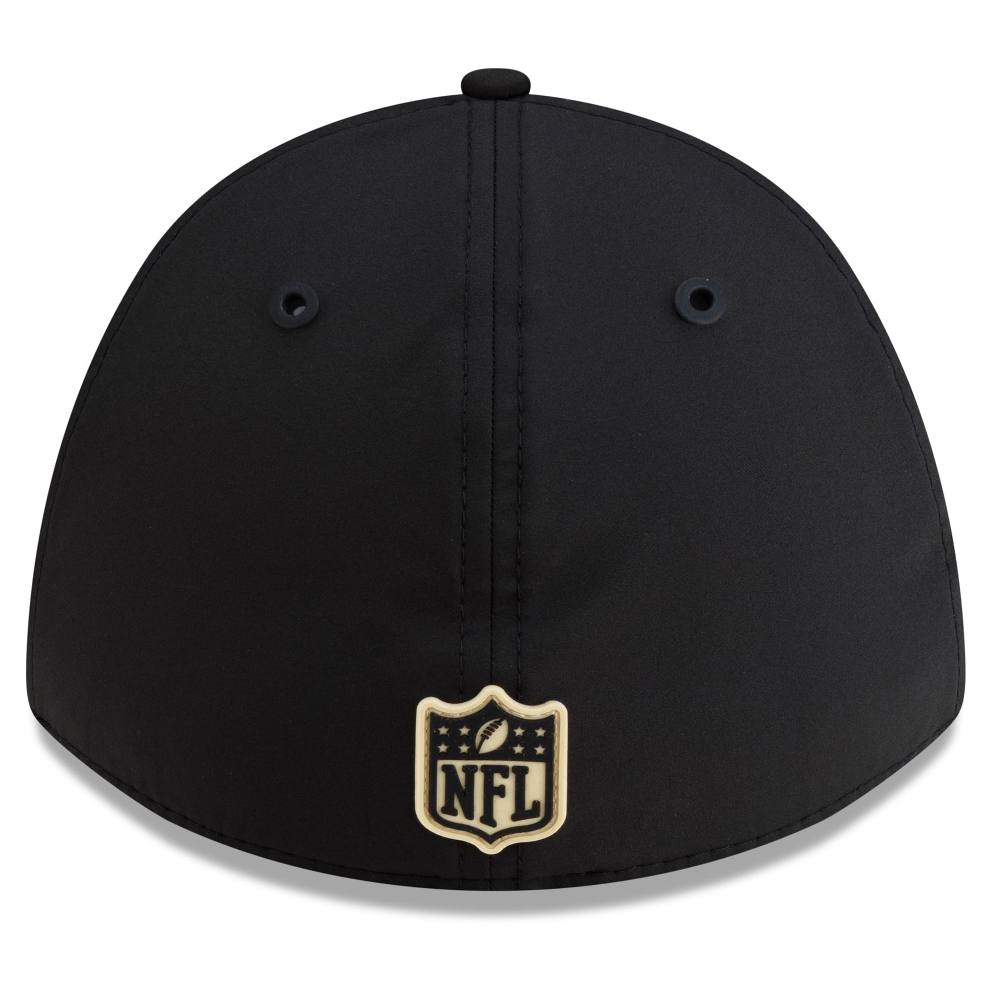 Casquette New Era noire pour homme, Orleans Saints 2026 Sideline 39THIRTY M-Crown Flex
