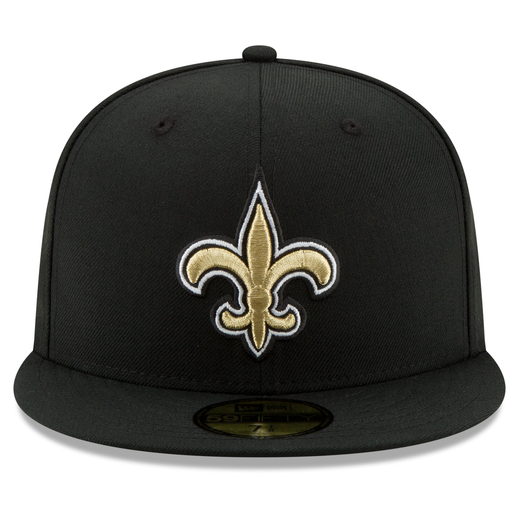 Casquette ajustée New Era noire pour homme, édition spéciale 60e anniversaire des Saints de La Nouvelle-Orléans (modèle 59FIFTY).