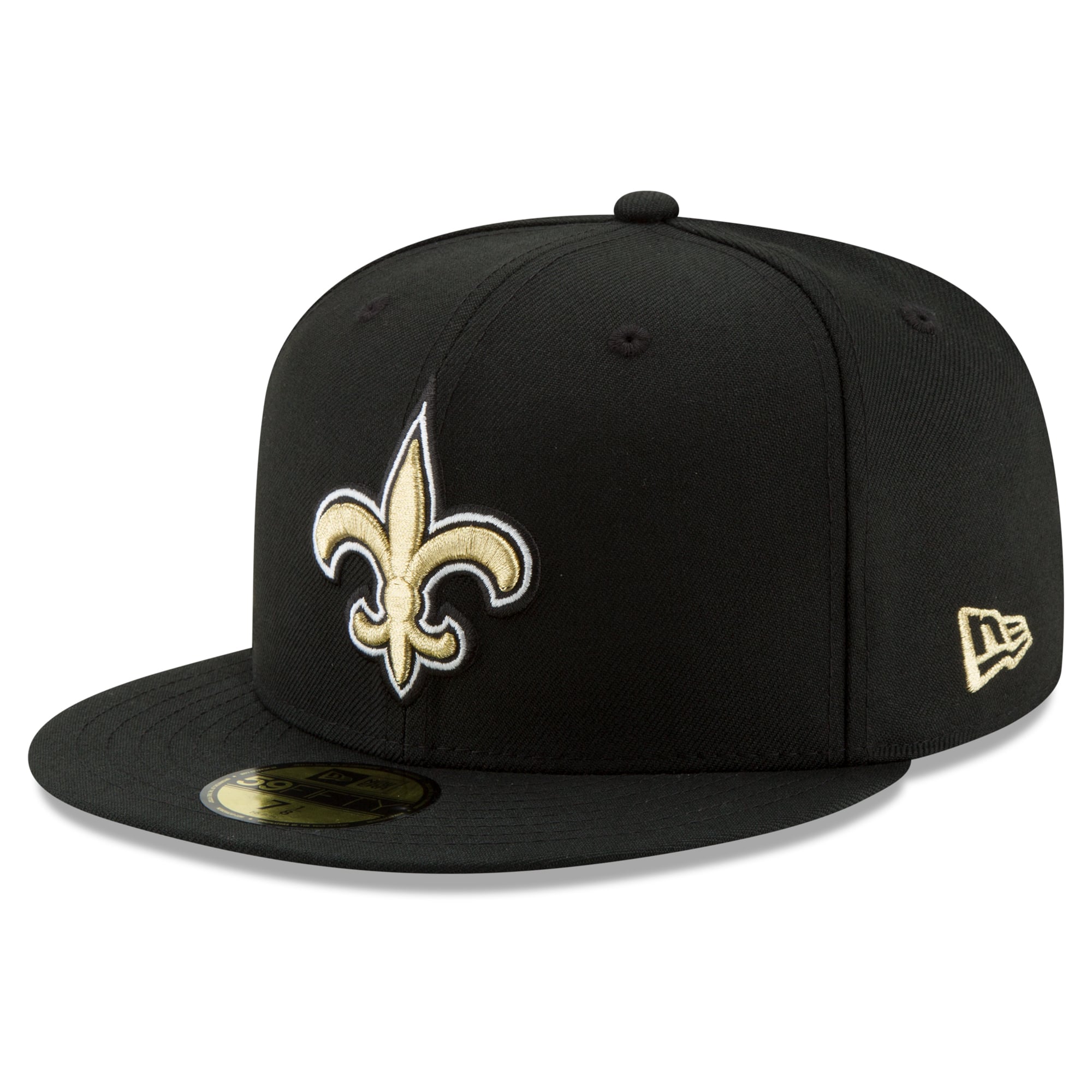Casquette ajustée New Era noire pour homme, édition spéciale 60e anniversaire des Saints de La Nouvelle-Orléans (modèle 59FIFTY).