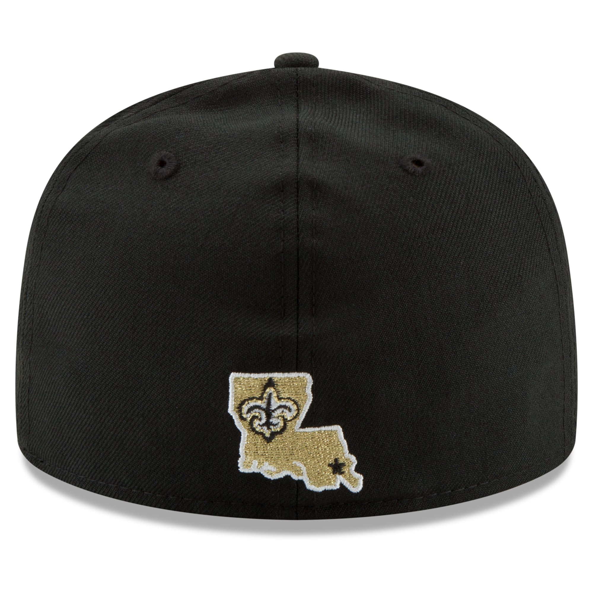 Casquette ajustée New Era noire pour homme, édition spéciale 60e anniversaire des Saints de La Nouvelle-Orléans (modèle 59FIFTY).