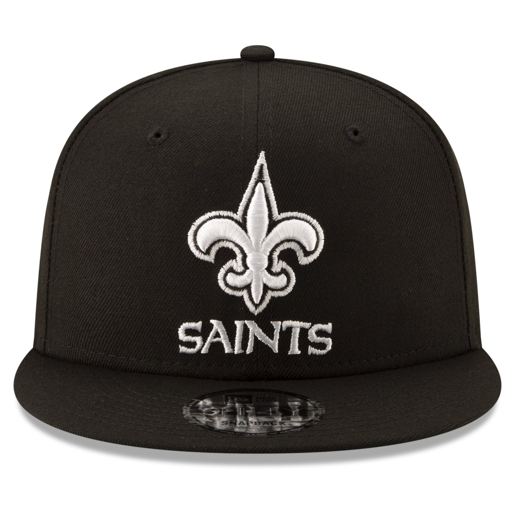 Men's New Era Black New Orleans Saints 60th Anniversary 9FIFTY Snapback Hat