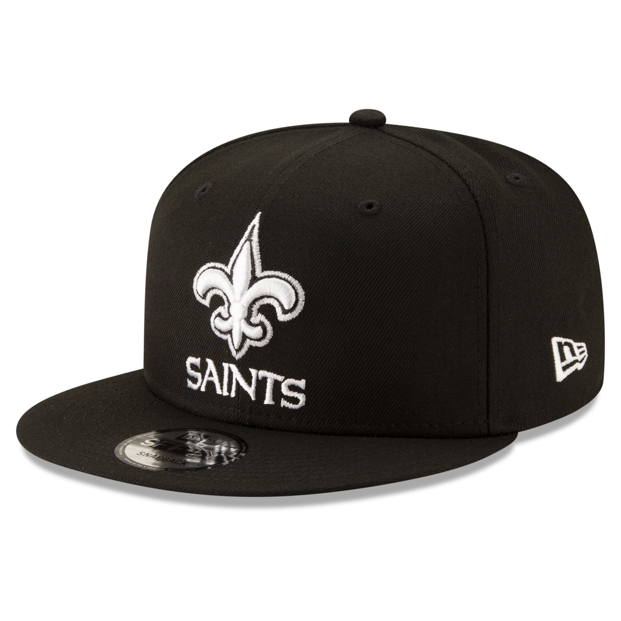 Men's New Era Black New Orleans Saints 60th Anniversary 9FIFTY Snapback Hat