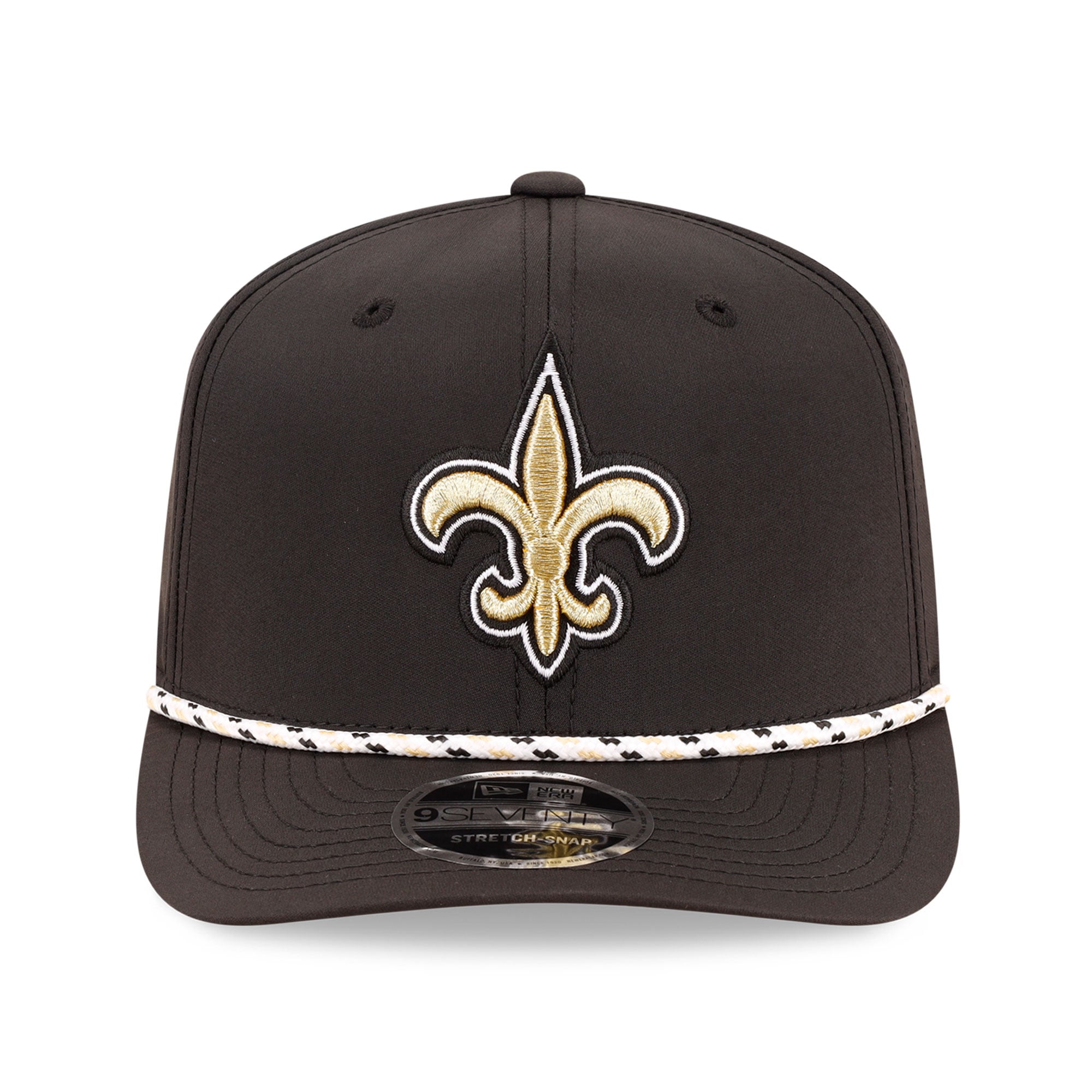 Casquette ajustable New Era noire pour homme New Orleans Saints 9SEVENTY
