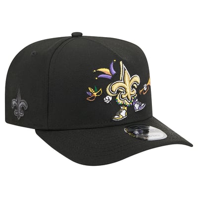 New Orleans Saints New Era Cartoon A-Frame 9FIFTY Snapback - Black