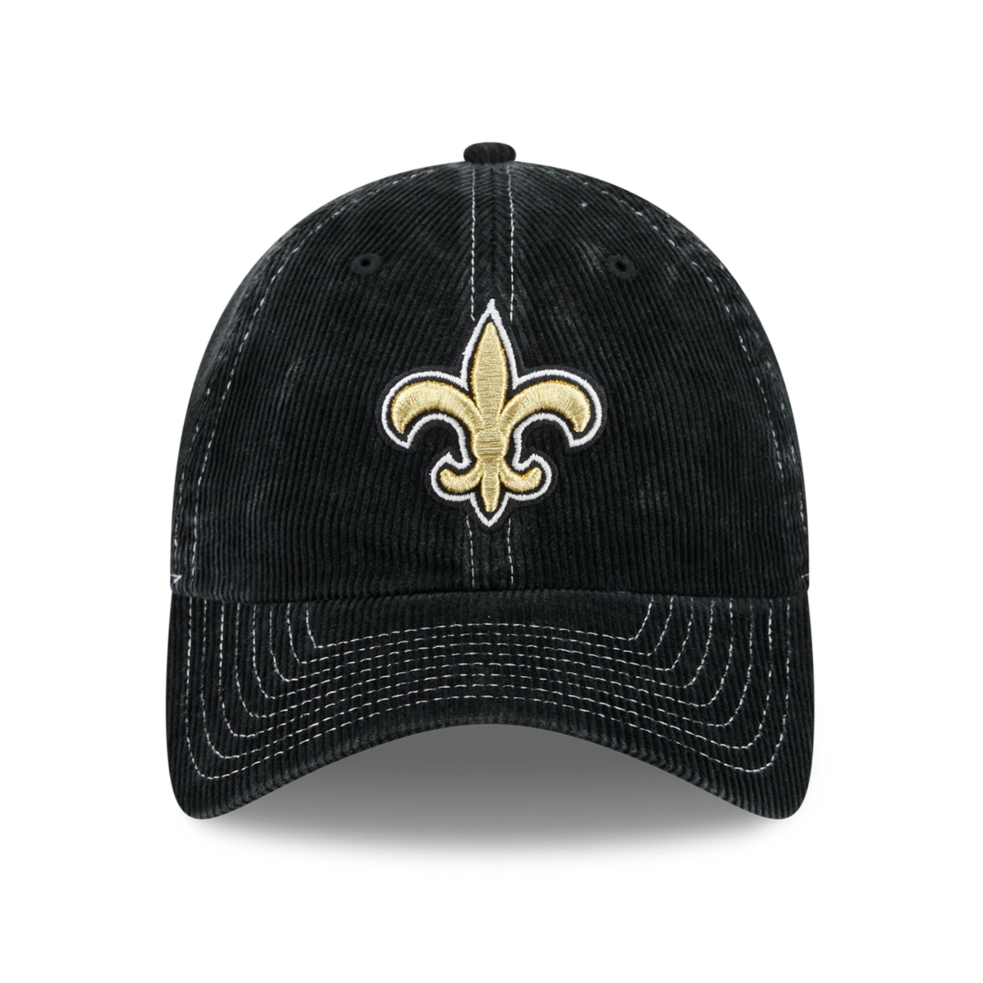 Men's New Era Black New Orleans Saints Corduroy Casual Classic Adjustable Hat
