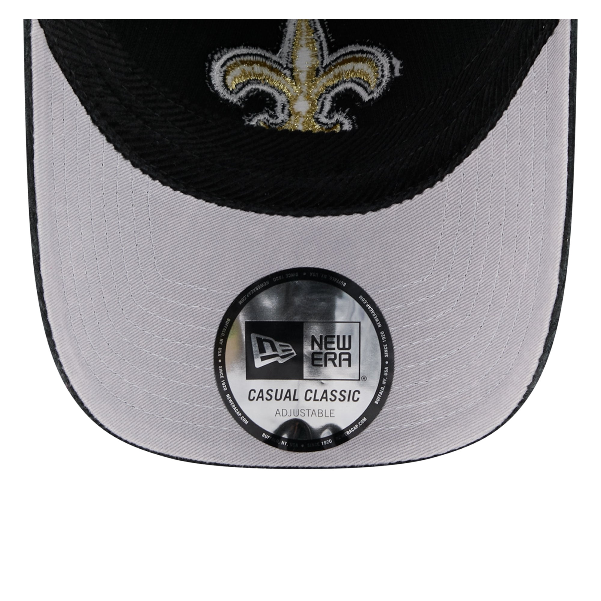 Men's New Era Black New Orleans Saints Corduroy Casual Classic Adjustable Hat