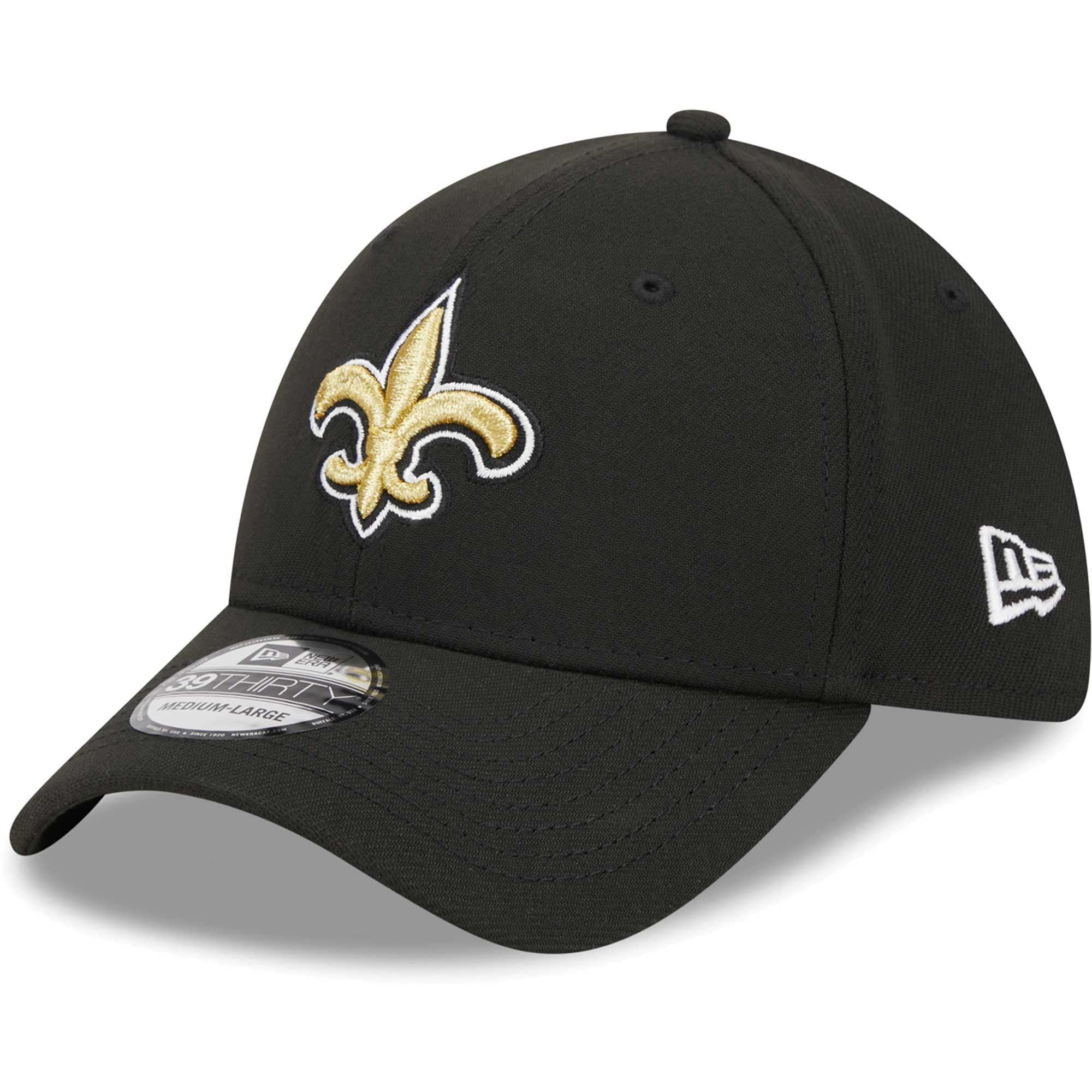 Casquette Flex 39THIRTY New Orleans Saints Main pour homme Era noire