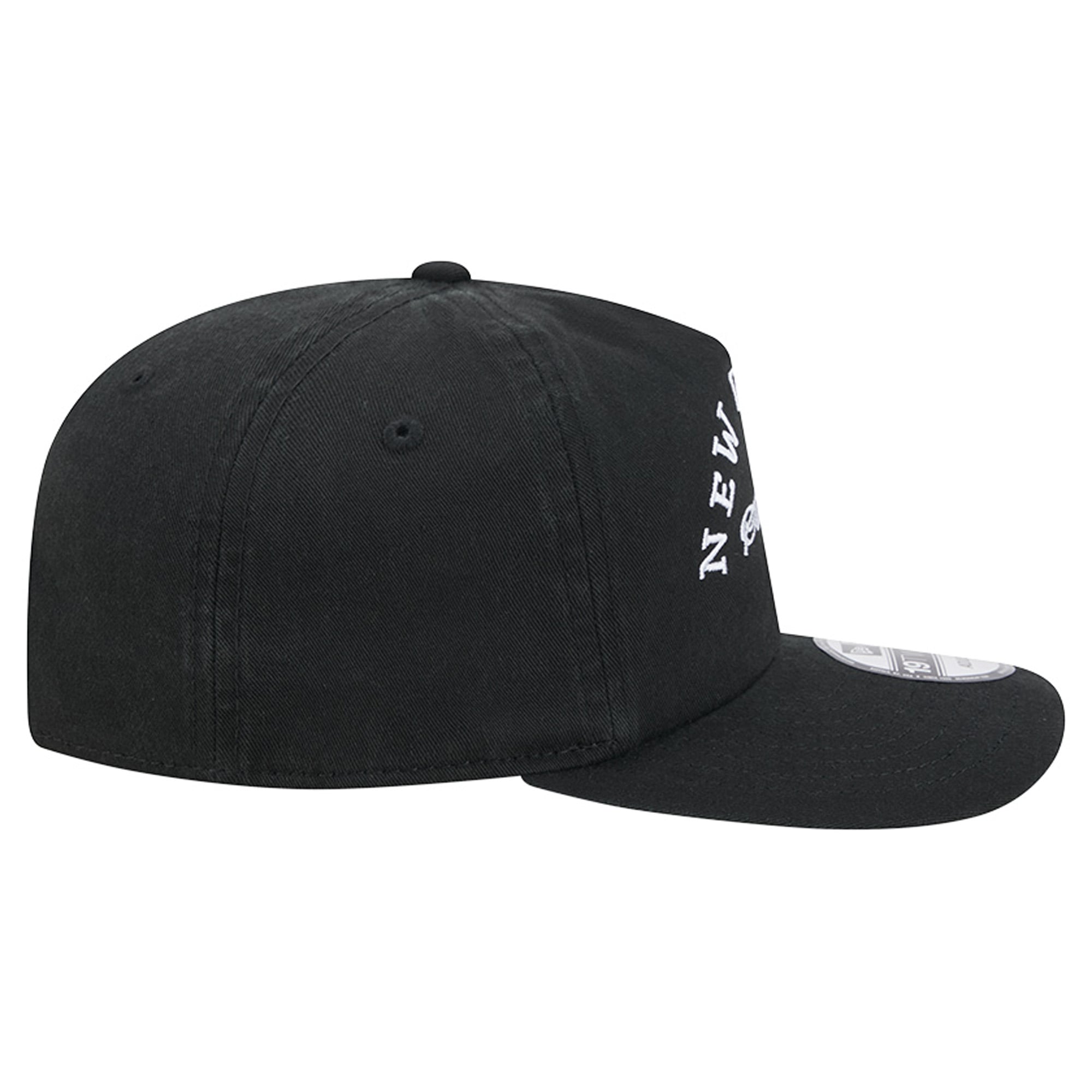 Men's New Era Black New Orleans Saints Stacked 19TWENTY Adjustable Hat