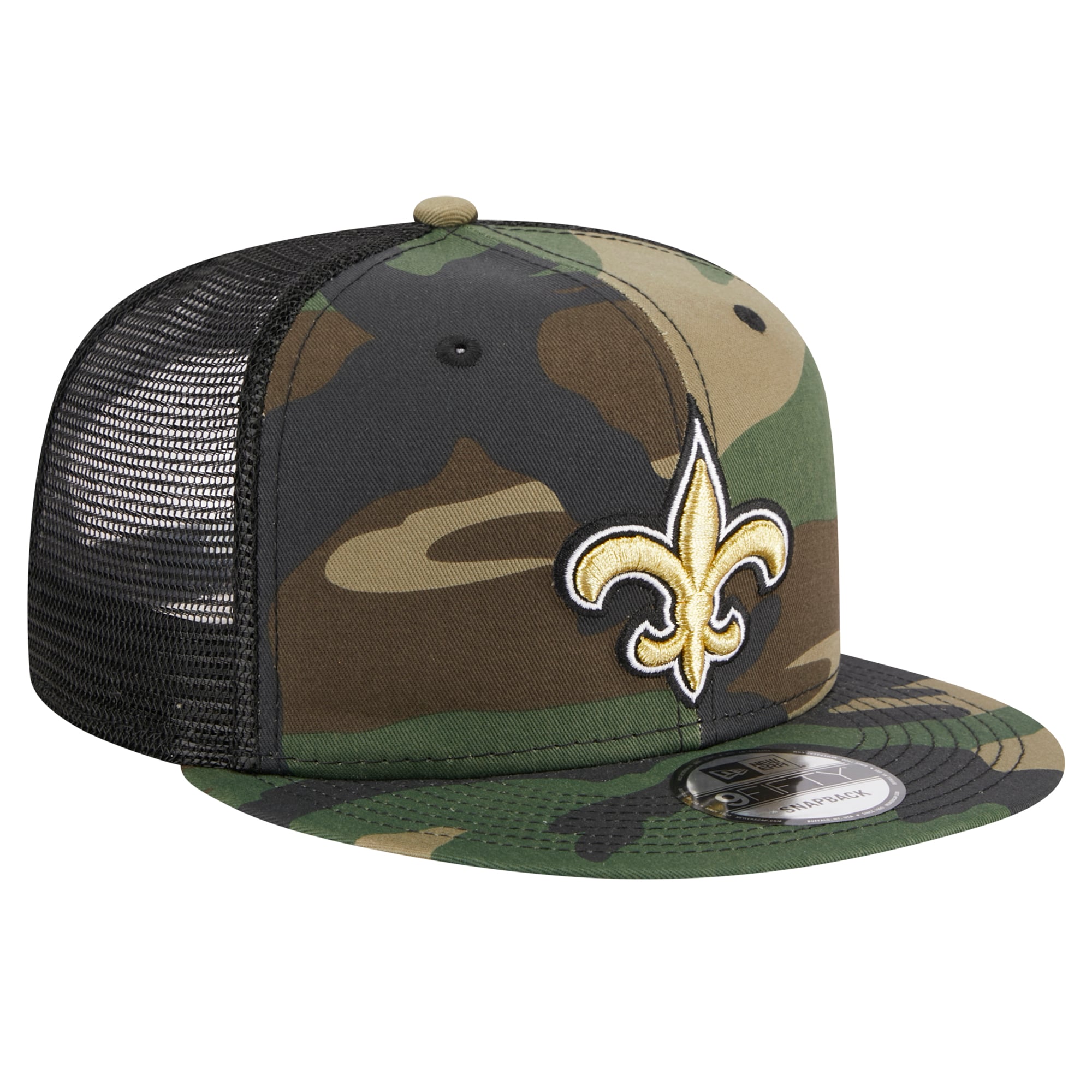 Casquette snapback New Era Camo New Orleans Saints Main Trucker 9FIFTY pour homme