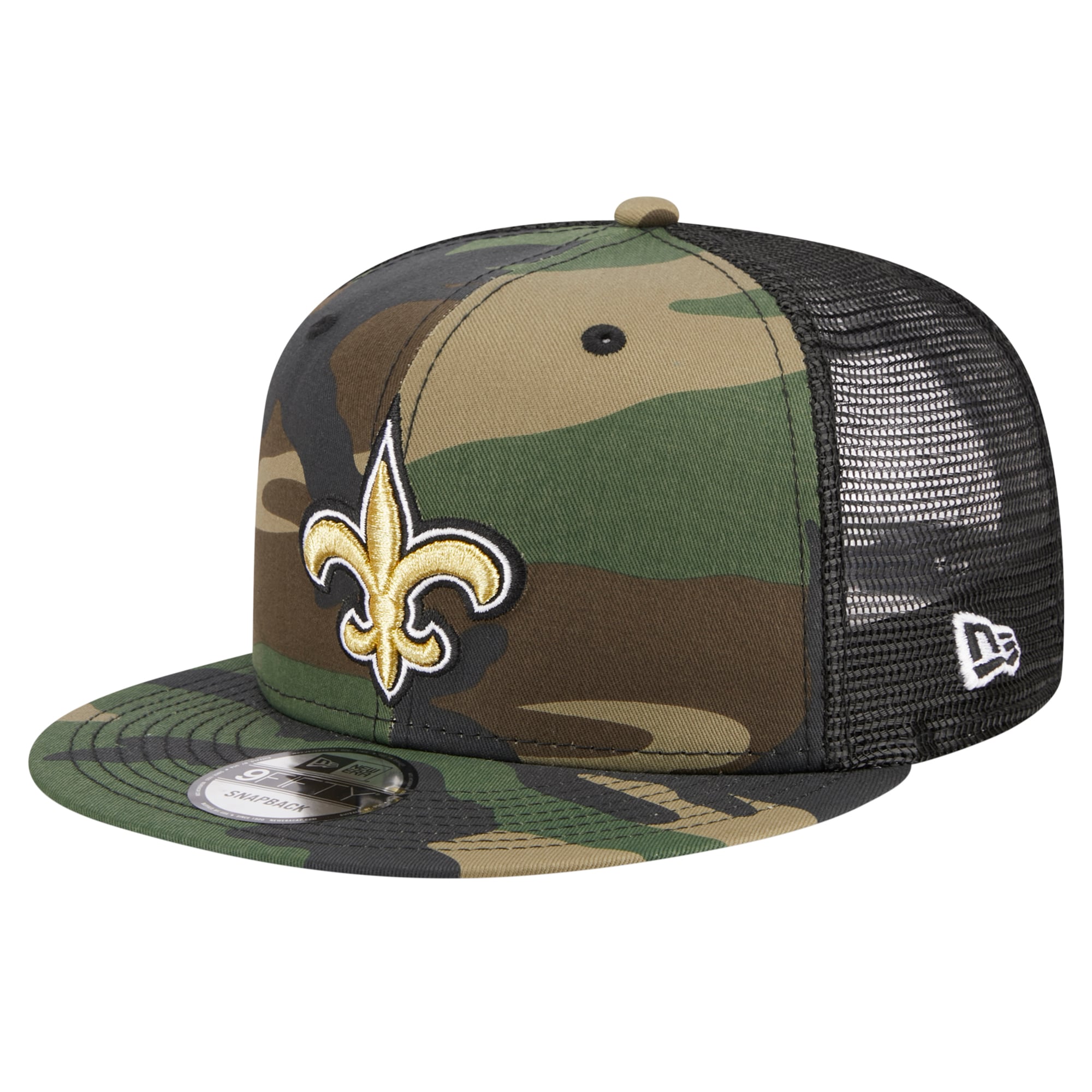 Casquette snapback New Era Camo New Orleans Saints Main Trucker 9FIFTY pour homme