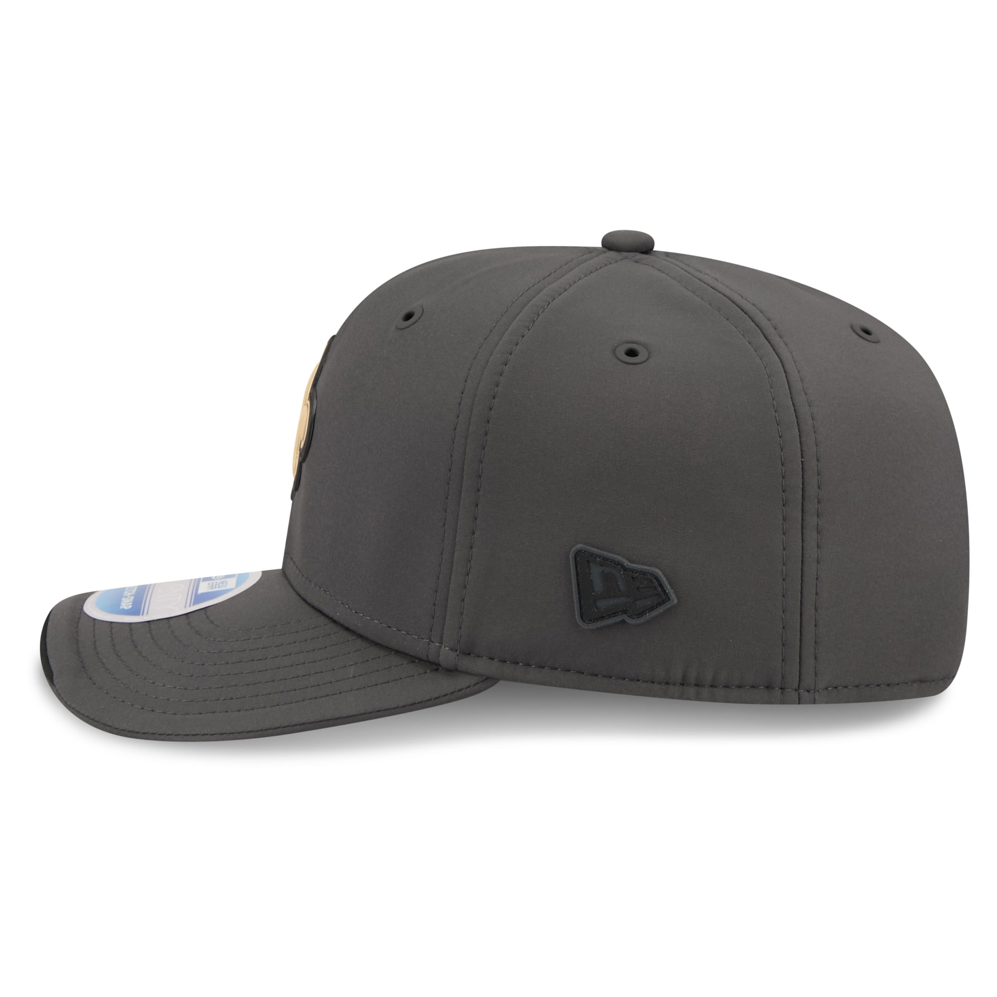 Casquette ajustable New Era Charcoal New Orleans Saints 2026 Sideline pour temps froid 9SEVENTY