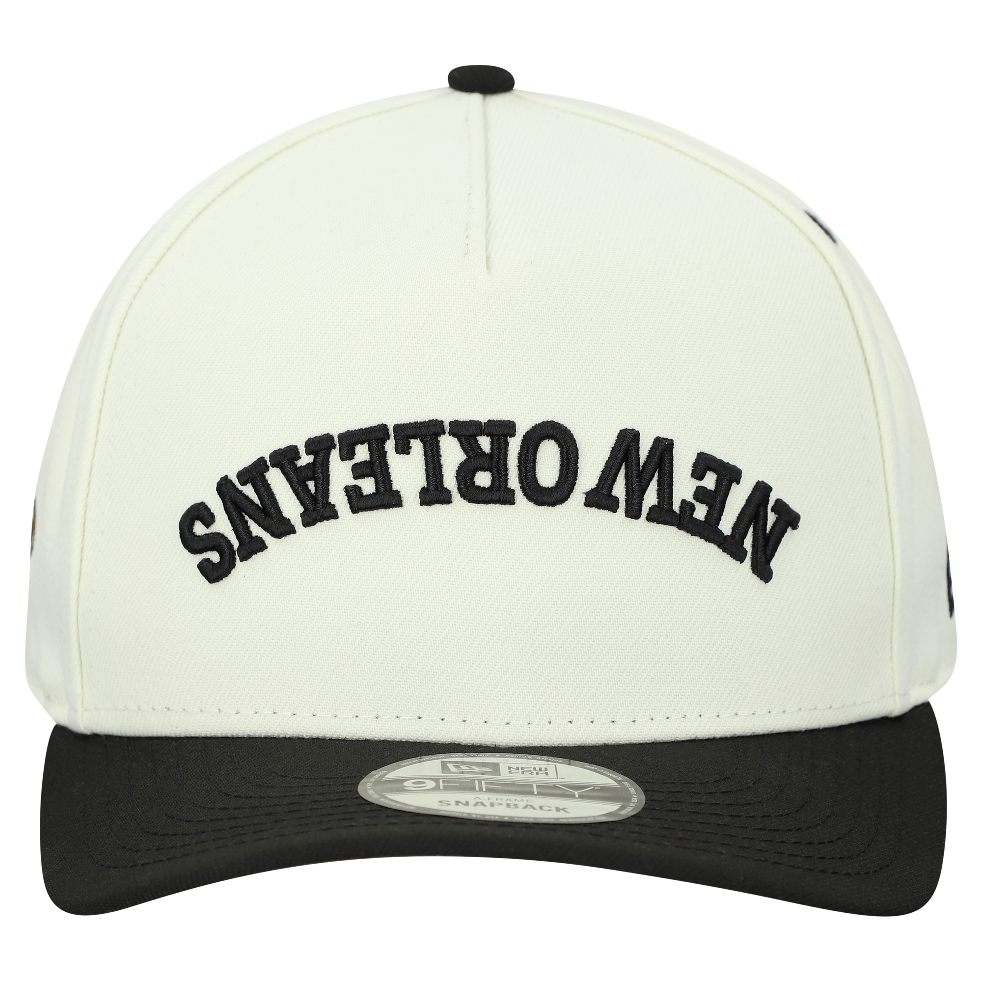 Men's New Era  Cream New Orleans Saints Upside Down 9FIFTY A-Frame Snapback Hat