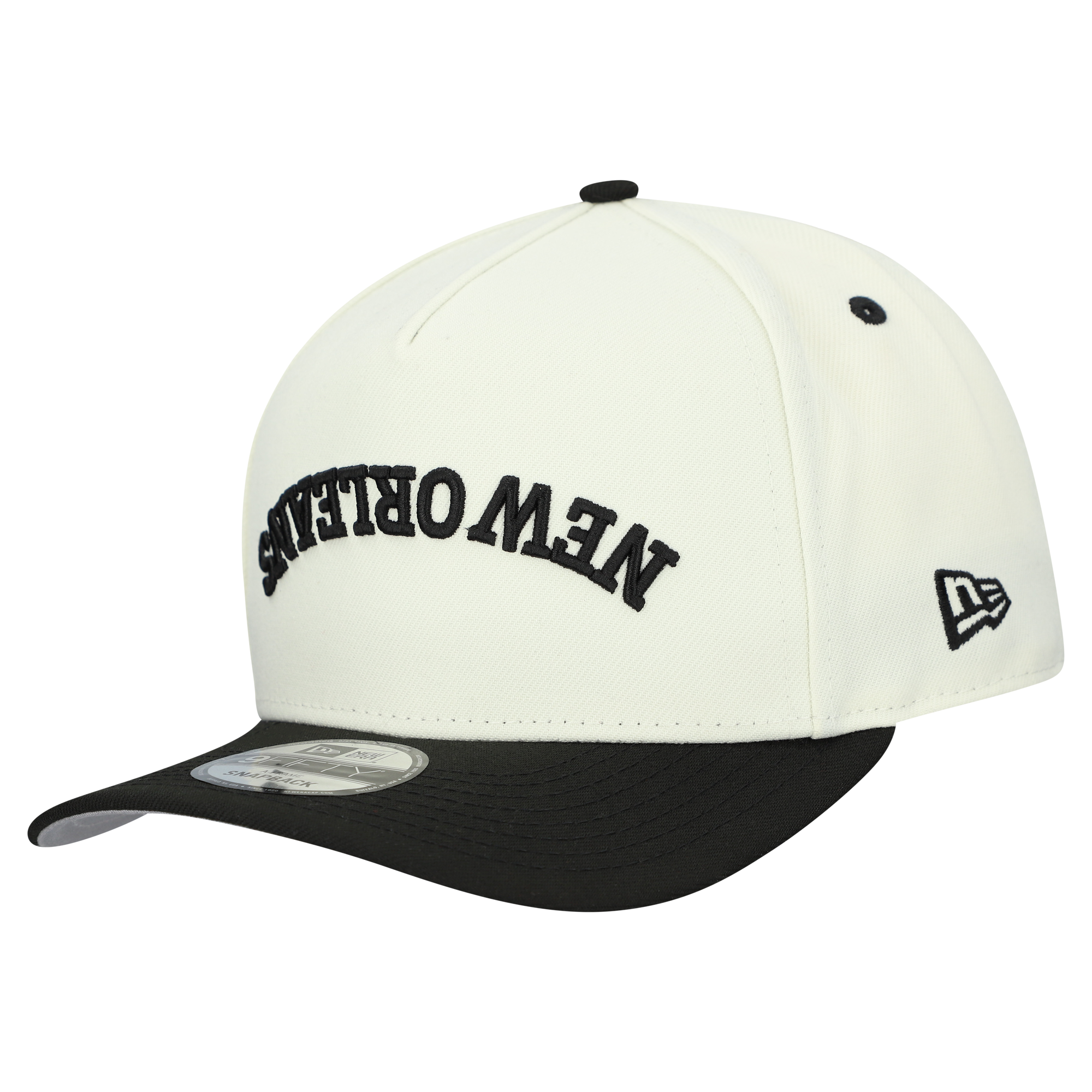 Men's New Era  Cream New Orleans Saints Upside Down 9FIFTY A-Frame Snapback Hat