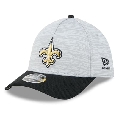 New Orleans Saints New Era Men's Tech 39THIRTY A-Frame Stretch Hat - Gray
