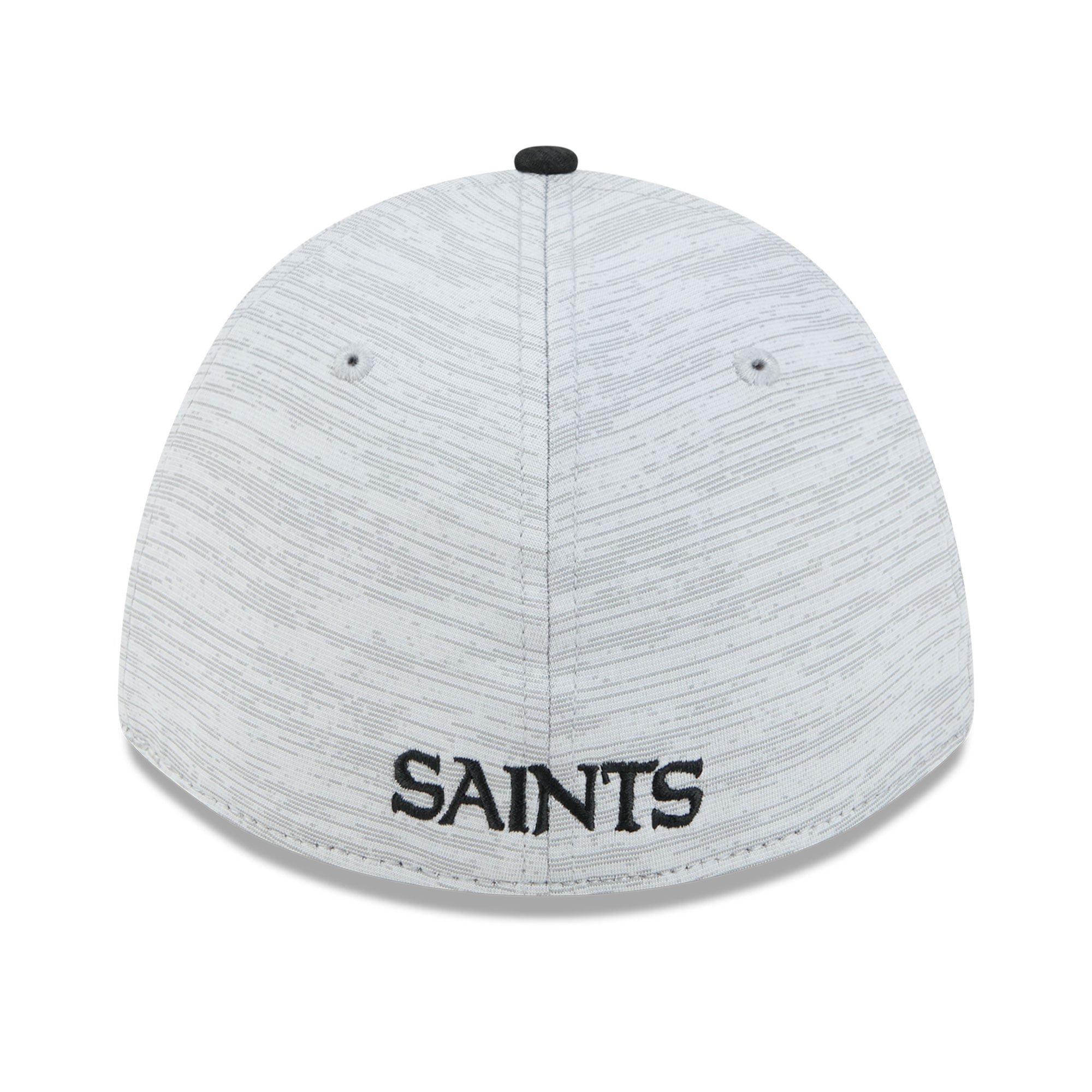 Casquette New Era Flex grise/noire pour homme, modèle Orleans Saints Tech M-Crown A-Frame 39THIRTY