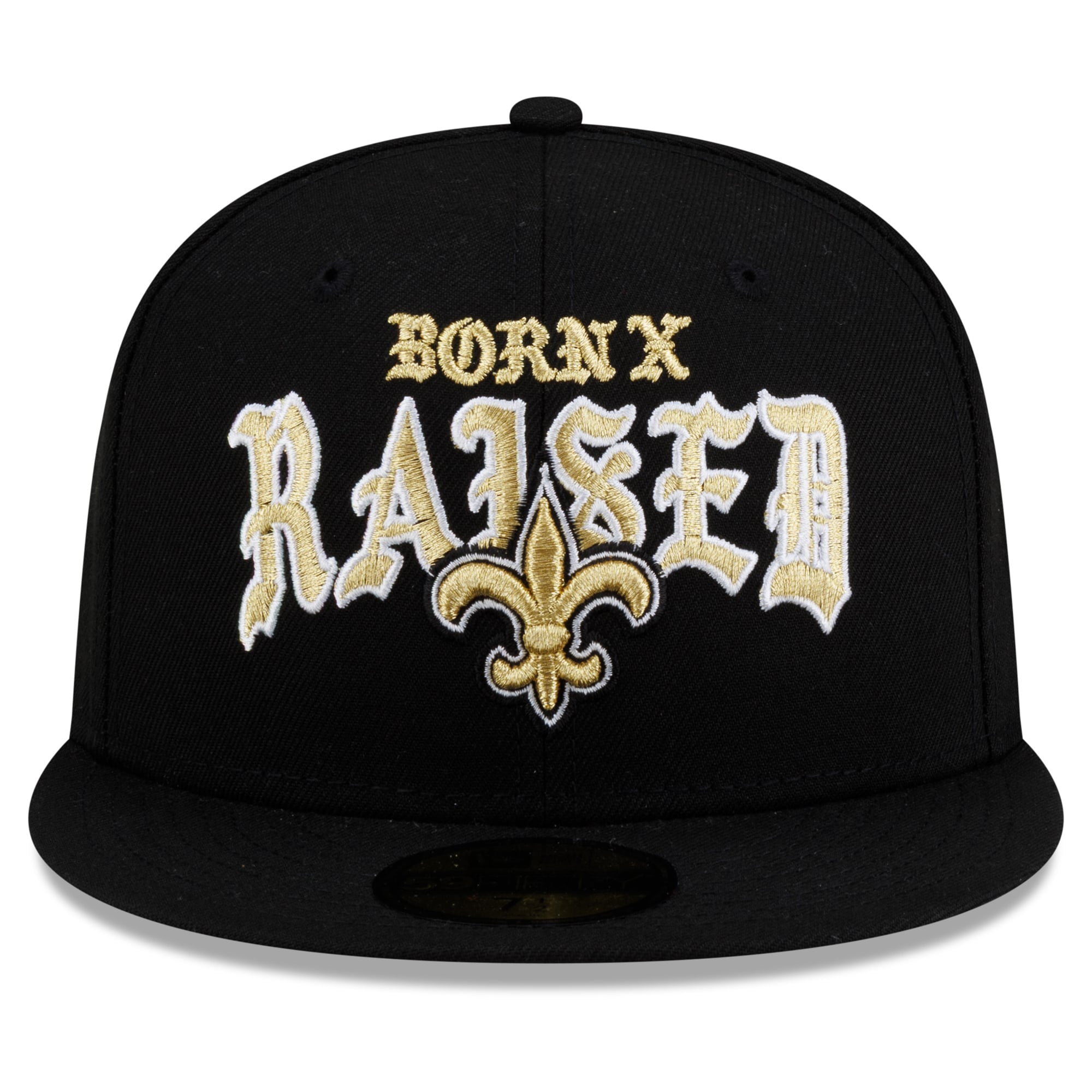 Casquette ajustée New Era x Born Raised noire Orleans Saints 59FIFTY pour homme