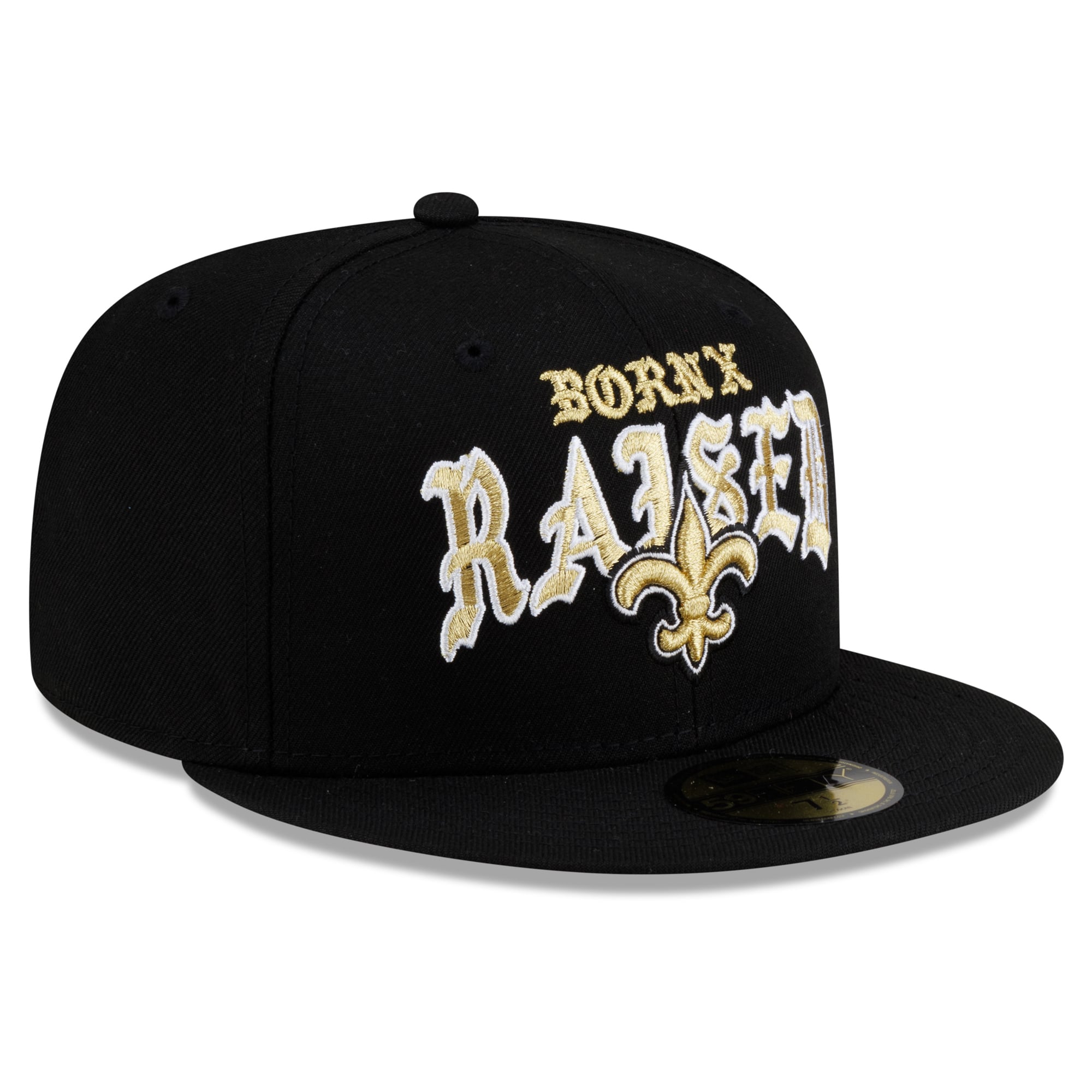 Casquette ajustée New Era x Born Raised noire Orleans Saints 59FIFTY pour homme