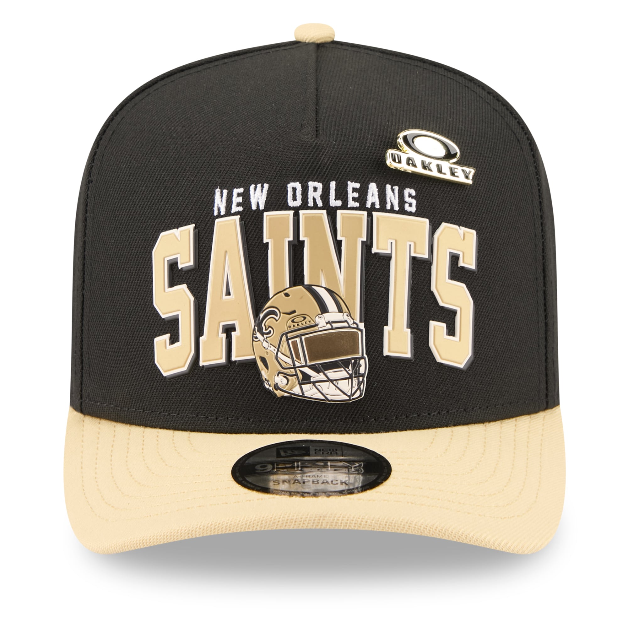 Casquette snapback New Era x Oakley noire New Orleans Saints 9FIFTY A-Frame pour homme