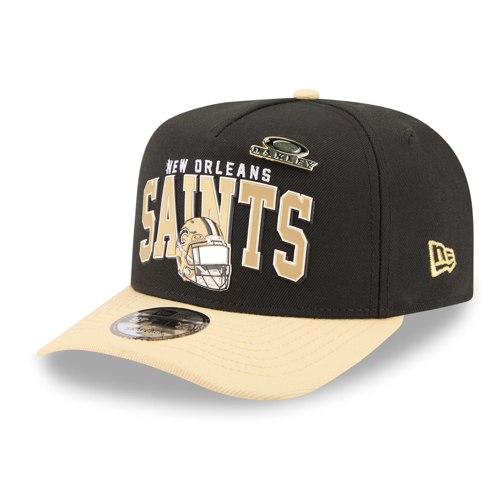 Casquette snapback New Era x Oakley noire New Orleans Saints 9FIFTY A-Frame pour homme
