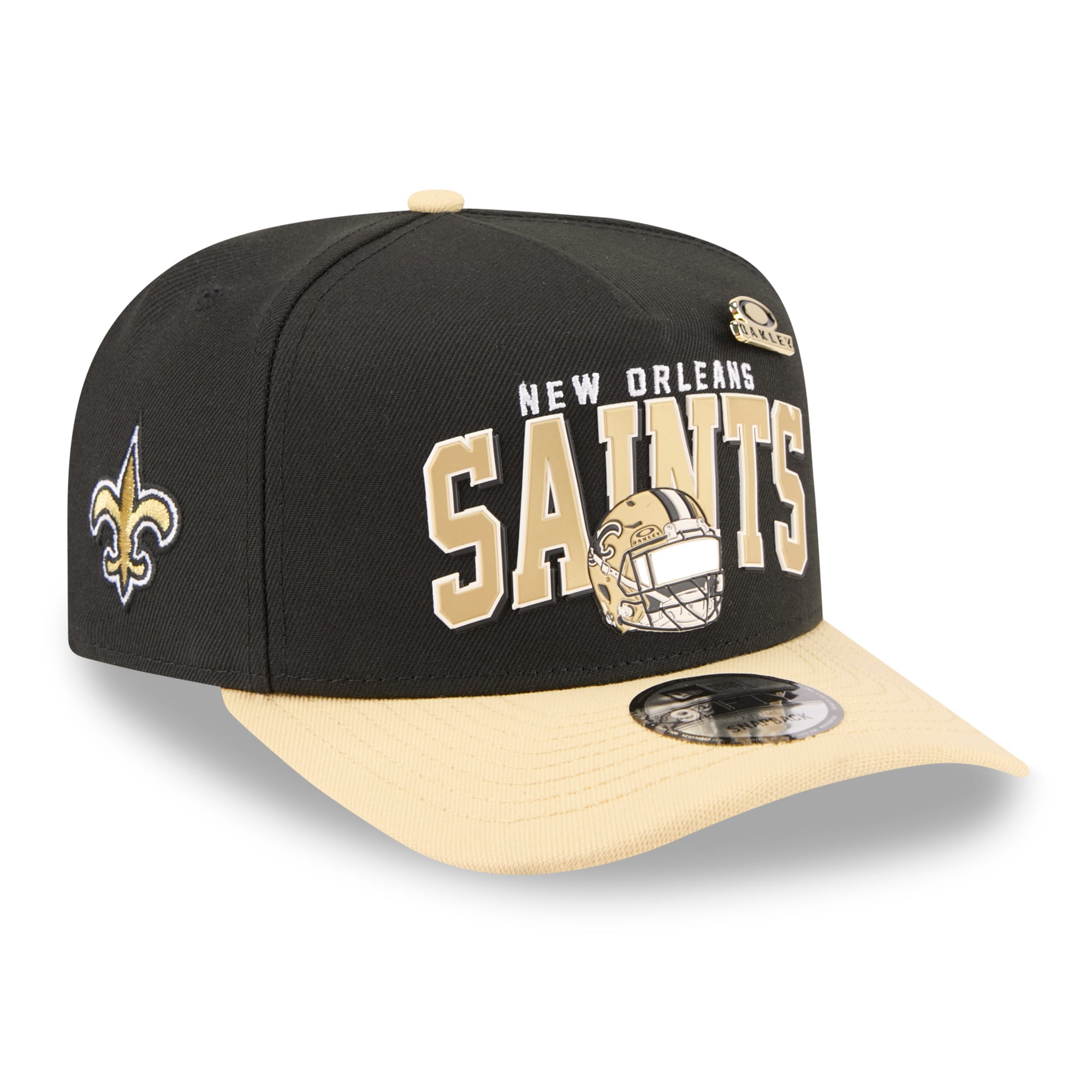 Casquette snapback New Era x Oakley noire New Orleans Saints 9FIFTY A-Frame pour homme