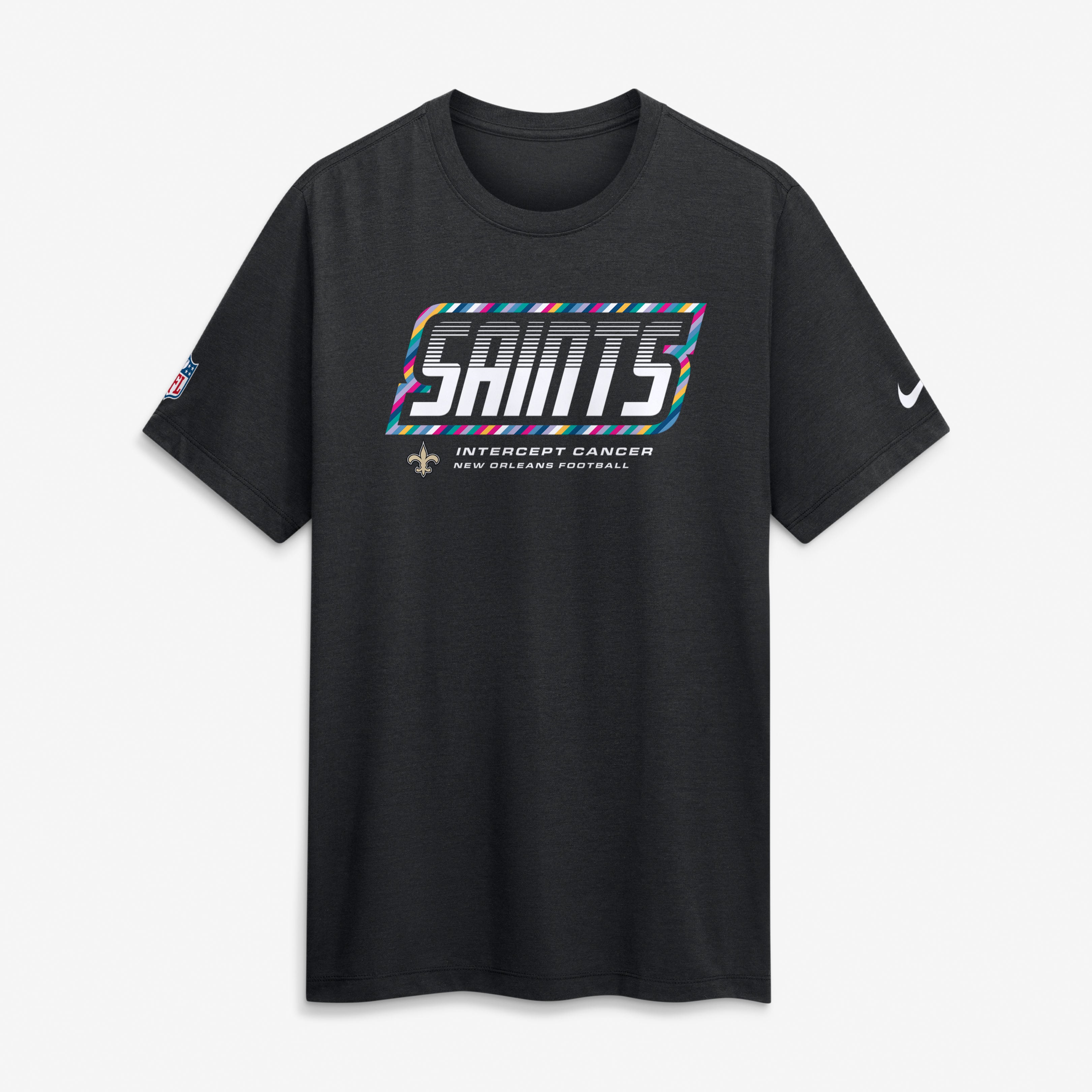Men's Nike New Orleans Saints 2026 NFL Crucial Catch Tri-Blend Dri-FIT T-Shirt