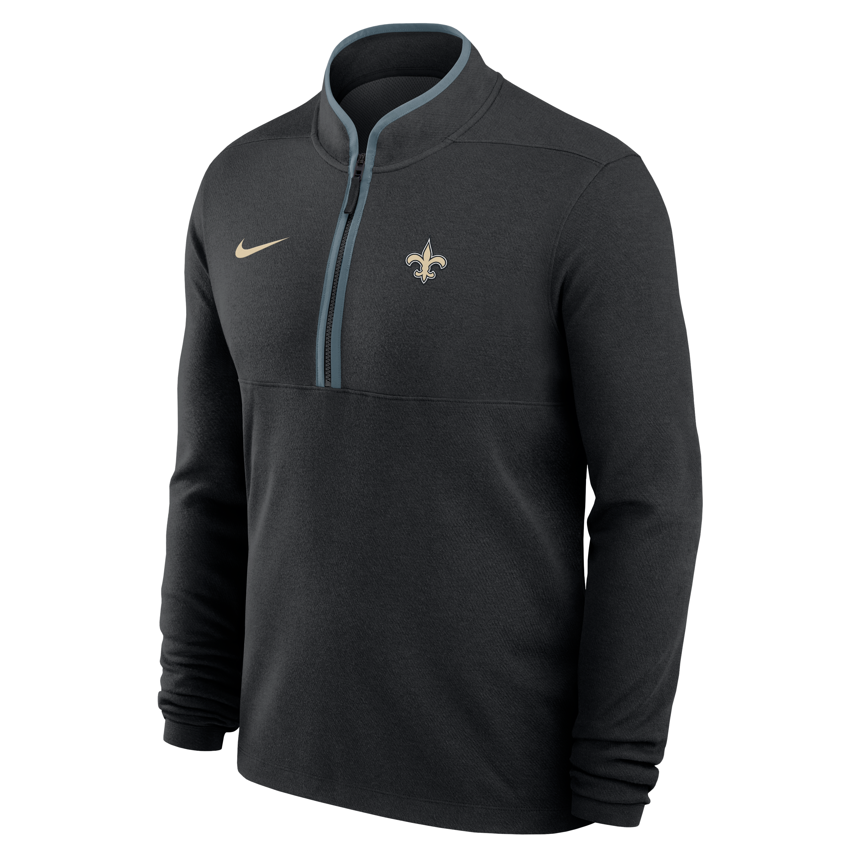 Men's Nike  Black New Orleans Saints Dri-FIT Victory Half-Zip Pullover