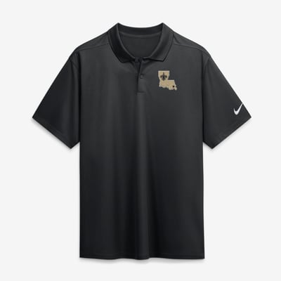  New Orleans Saints Nike Heritage Roots Victory Dri-FIT Polo - Black