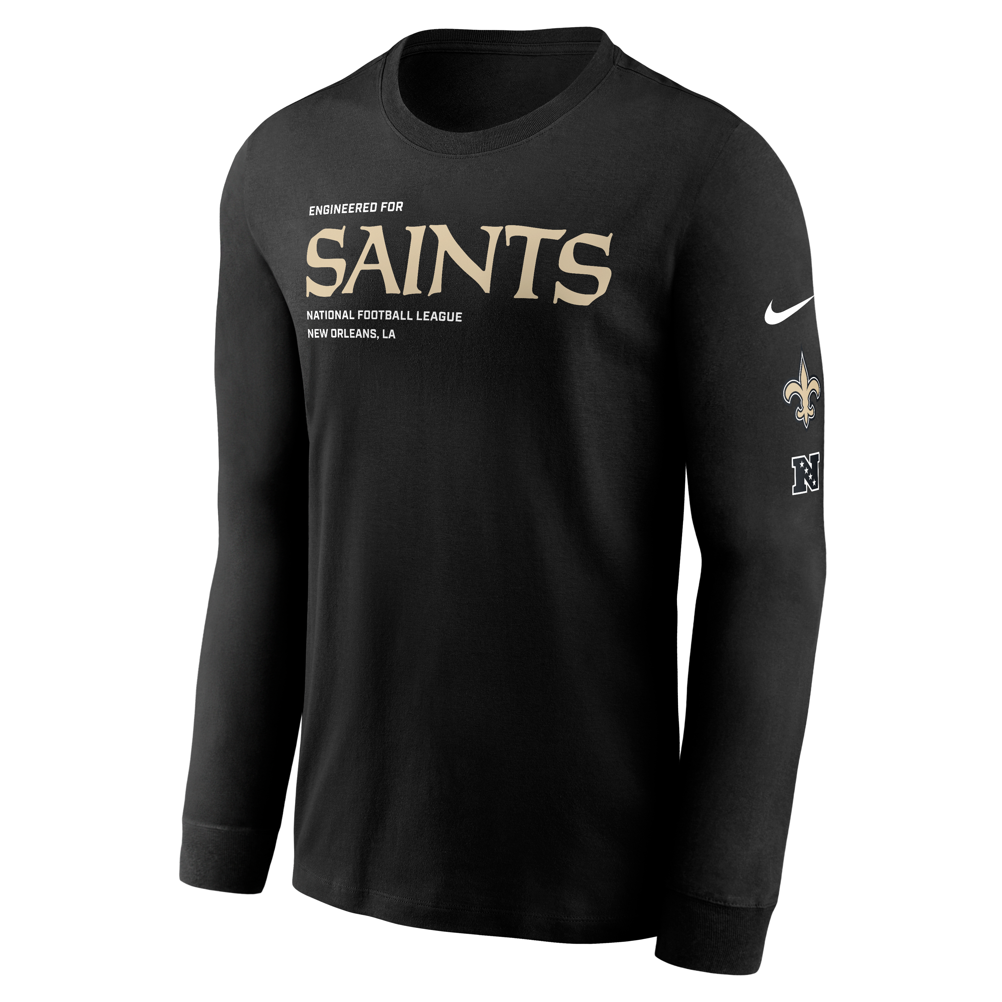 Men's Nike Black New Orleans Saints Play to Win Long Sleeve T-Shirt